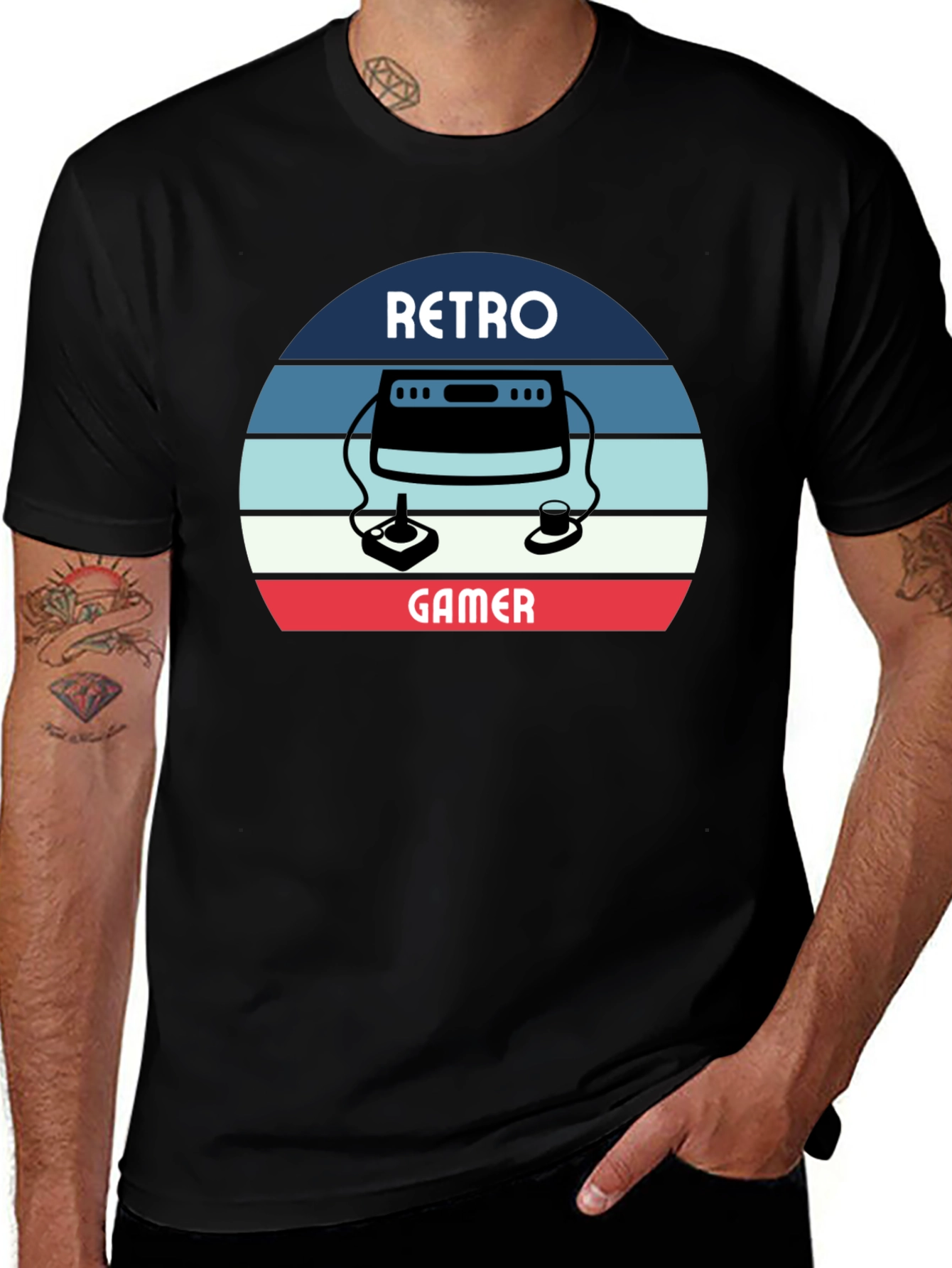Retro Gamer T-Shirt - Classic Console Design
