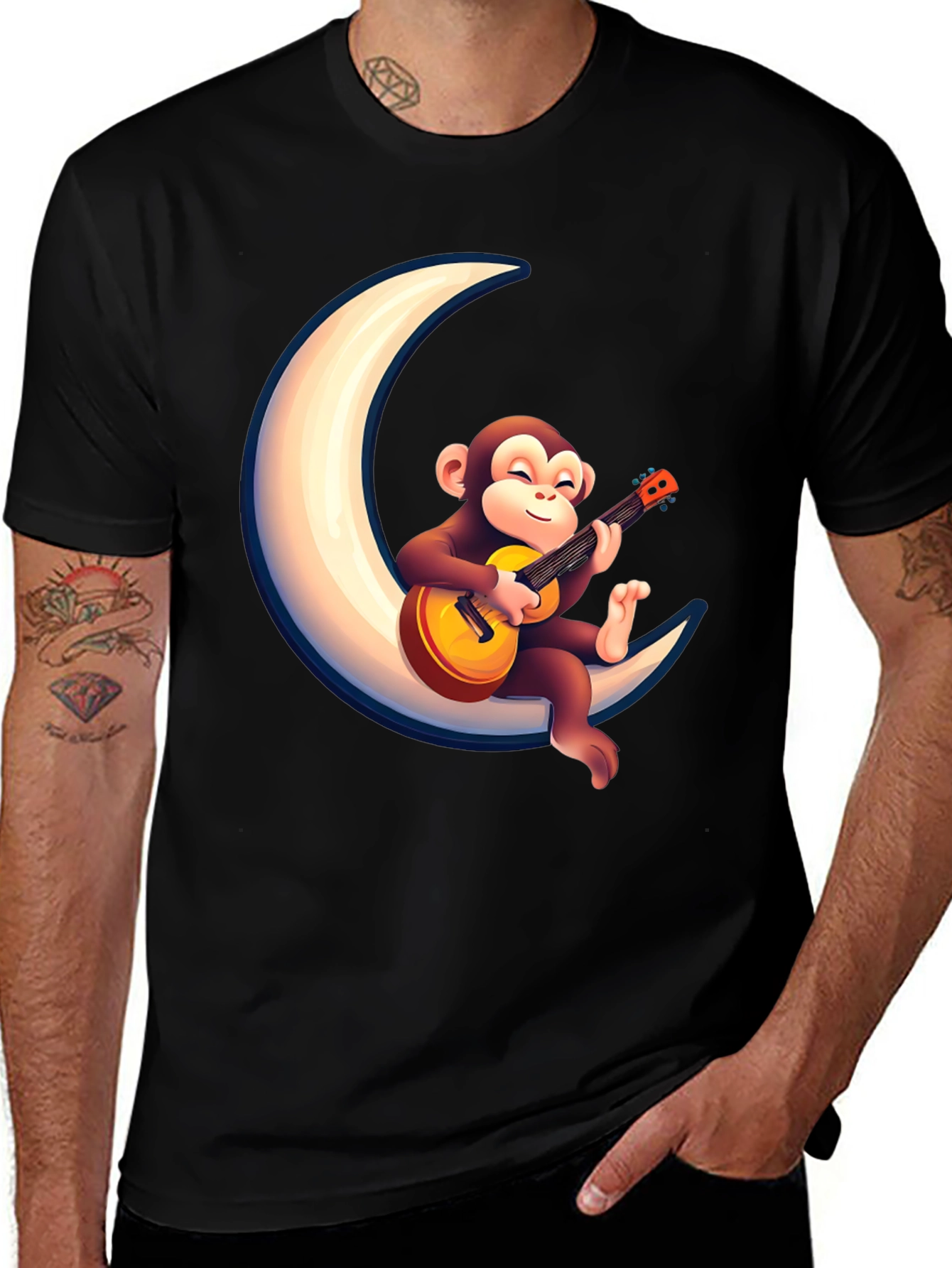 Variant 17 of Monkey on the Moon T-Shirt