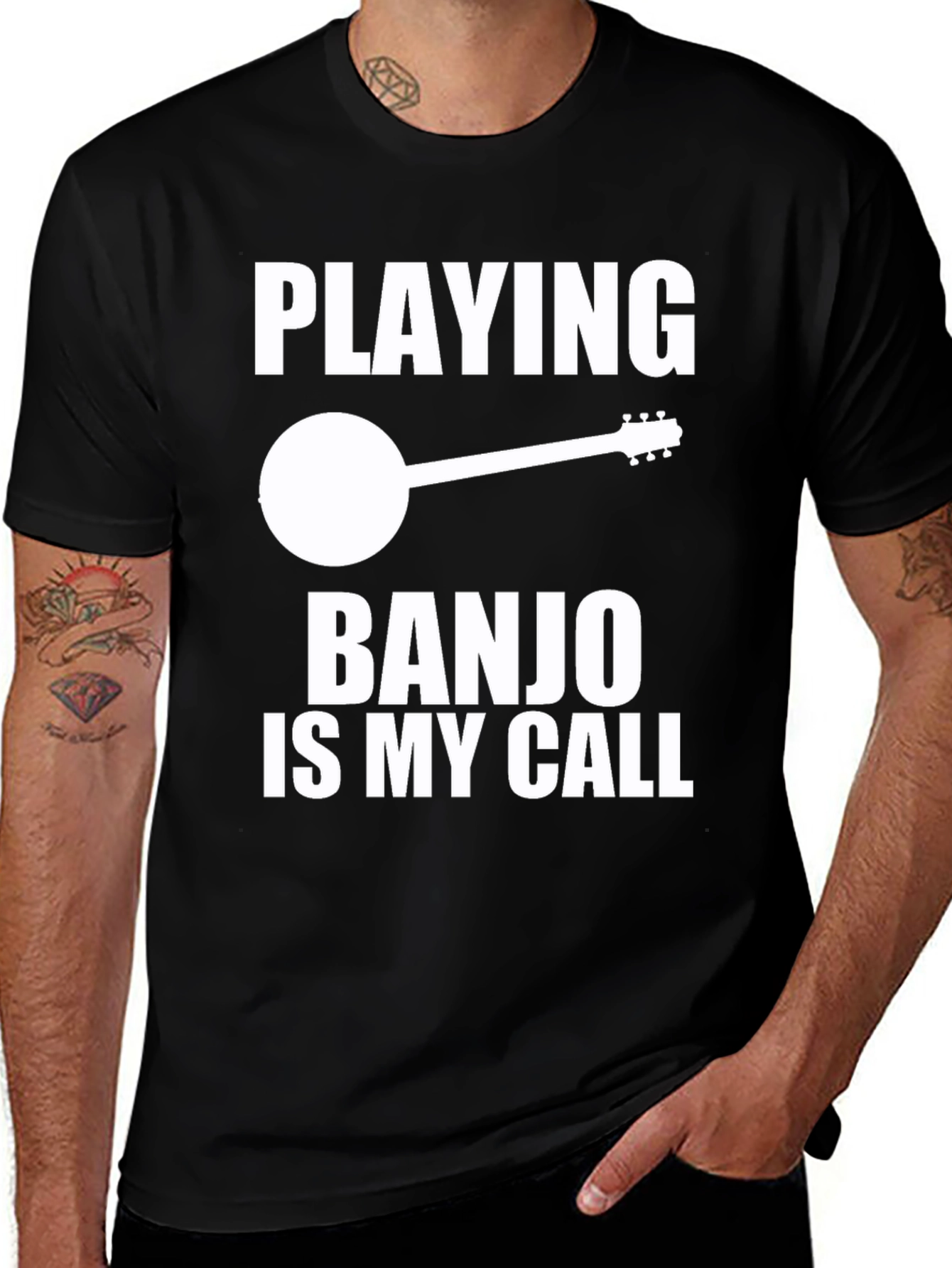 Variant 3 of Banjo Player Graphic Tee - Music Lover Gift