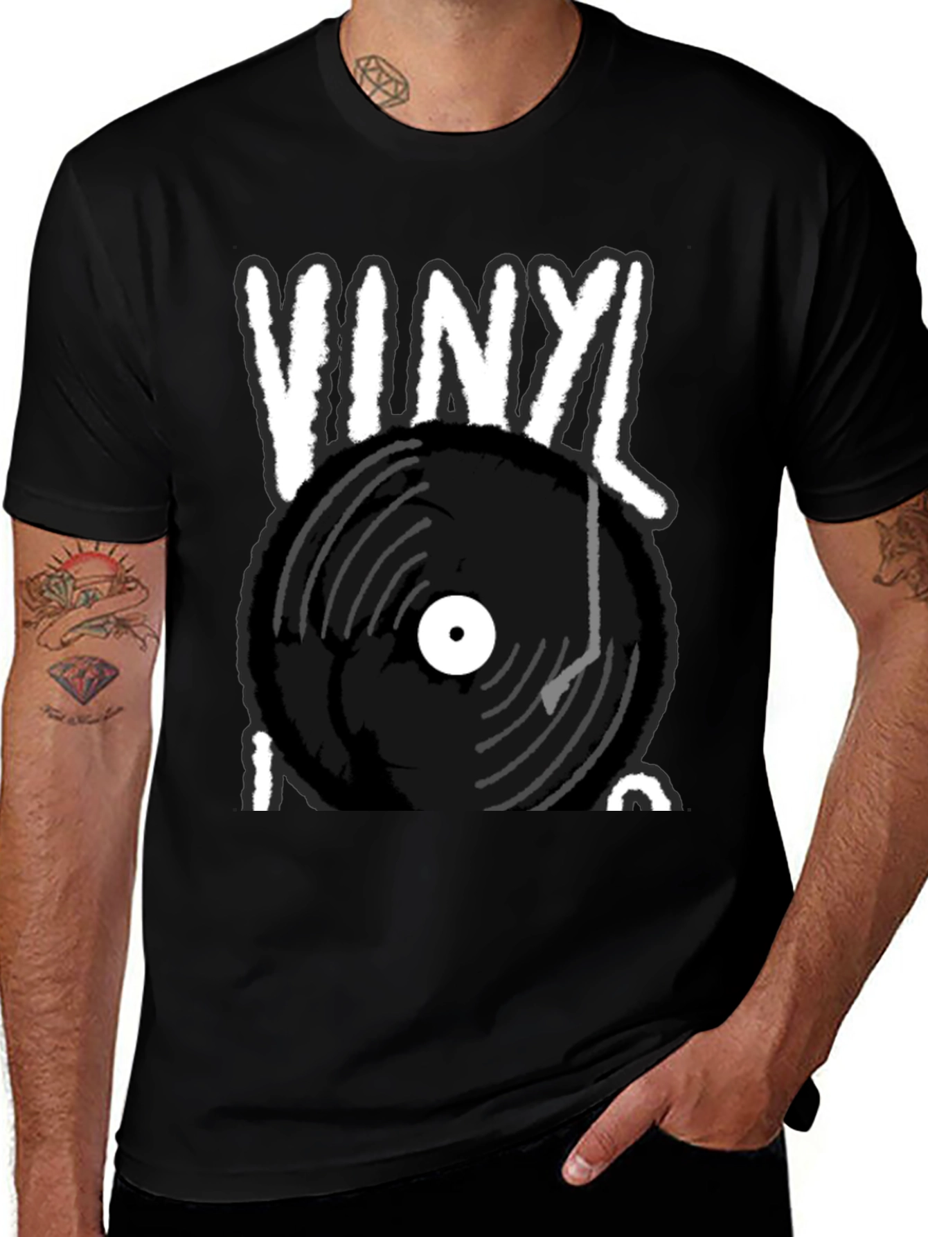 Variant 5 of Vinyl Record Graphic T-Shirt