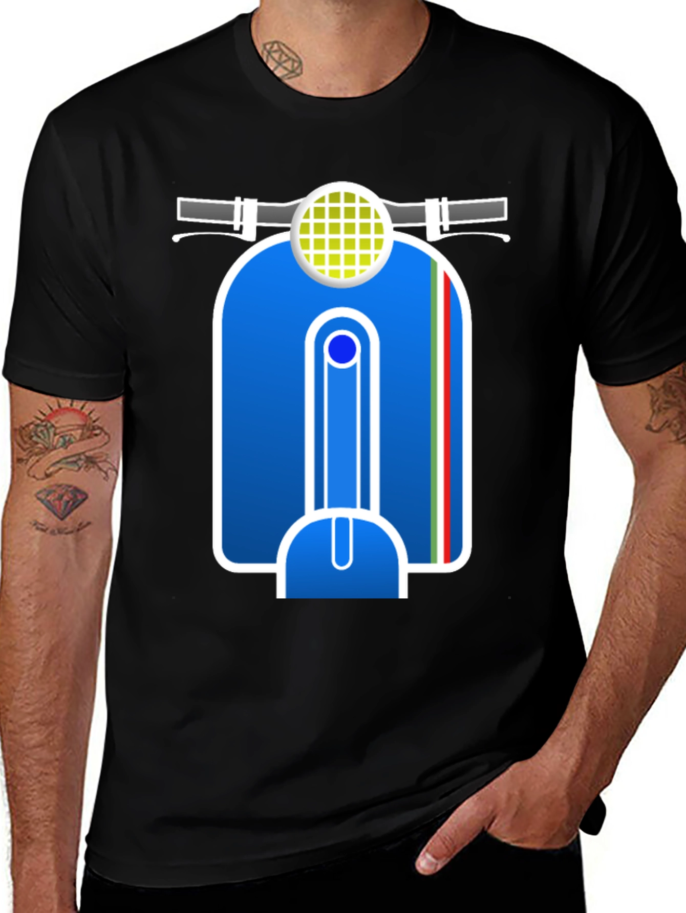 Variant 27 of Scooter Graphic T-Shirt - Italian Style