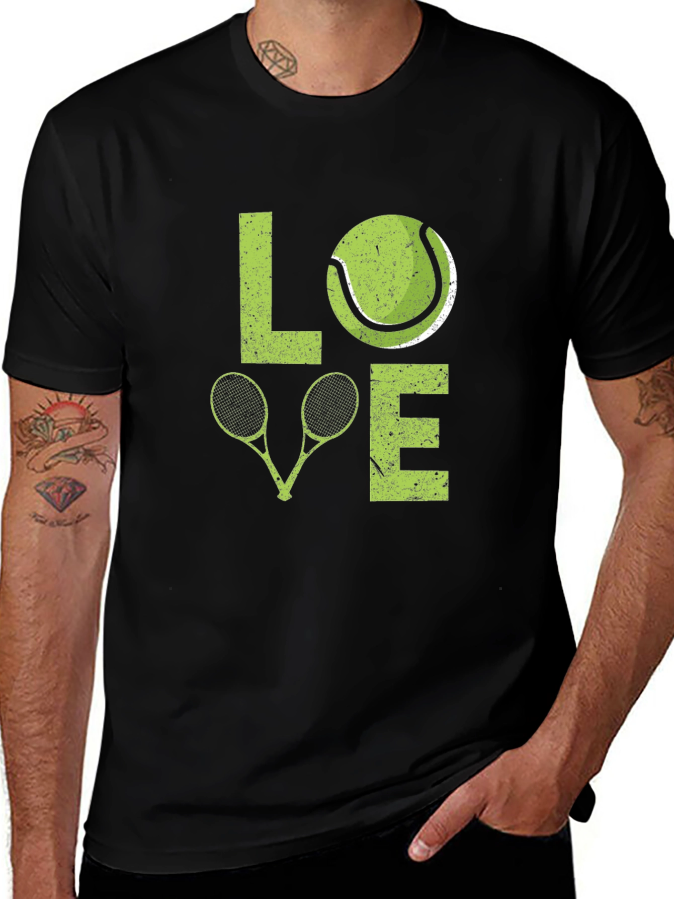 Variant 26 of Love Tennis Graphic T-Shirt - Perfect for Tennis Lovers