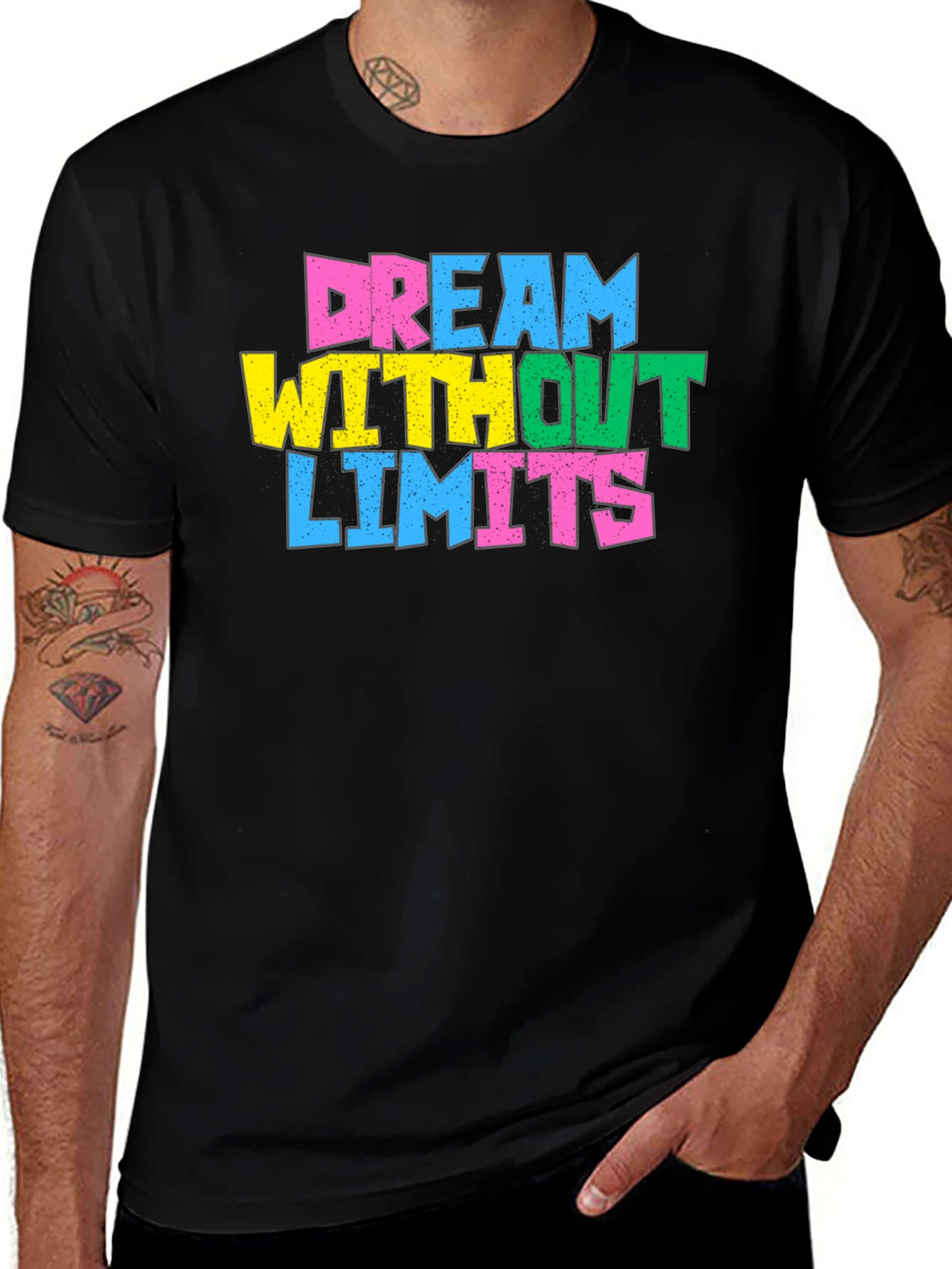 Variant 3 of Dream Without Limits Colorful Graphic T-Shirt