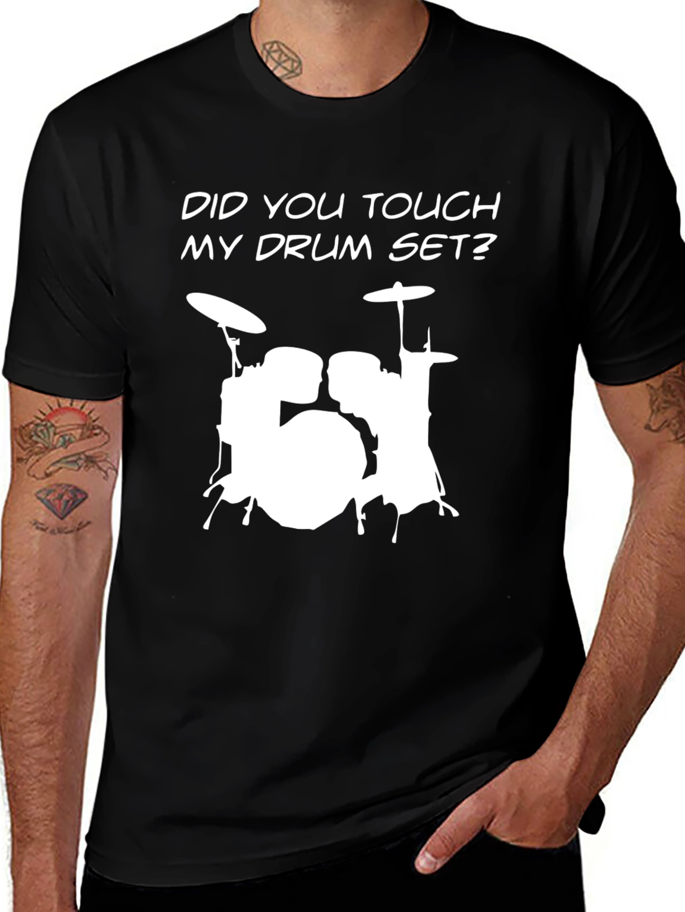 Variant 7 of Drum Set T-Shirt - Did You Touch My Drum Set?