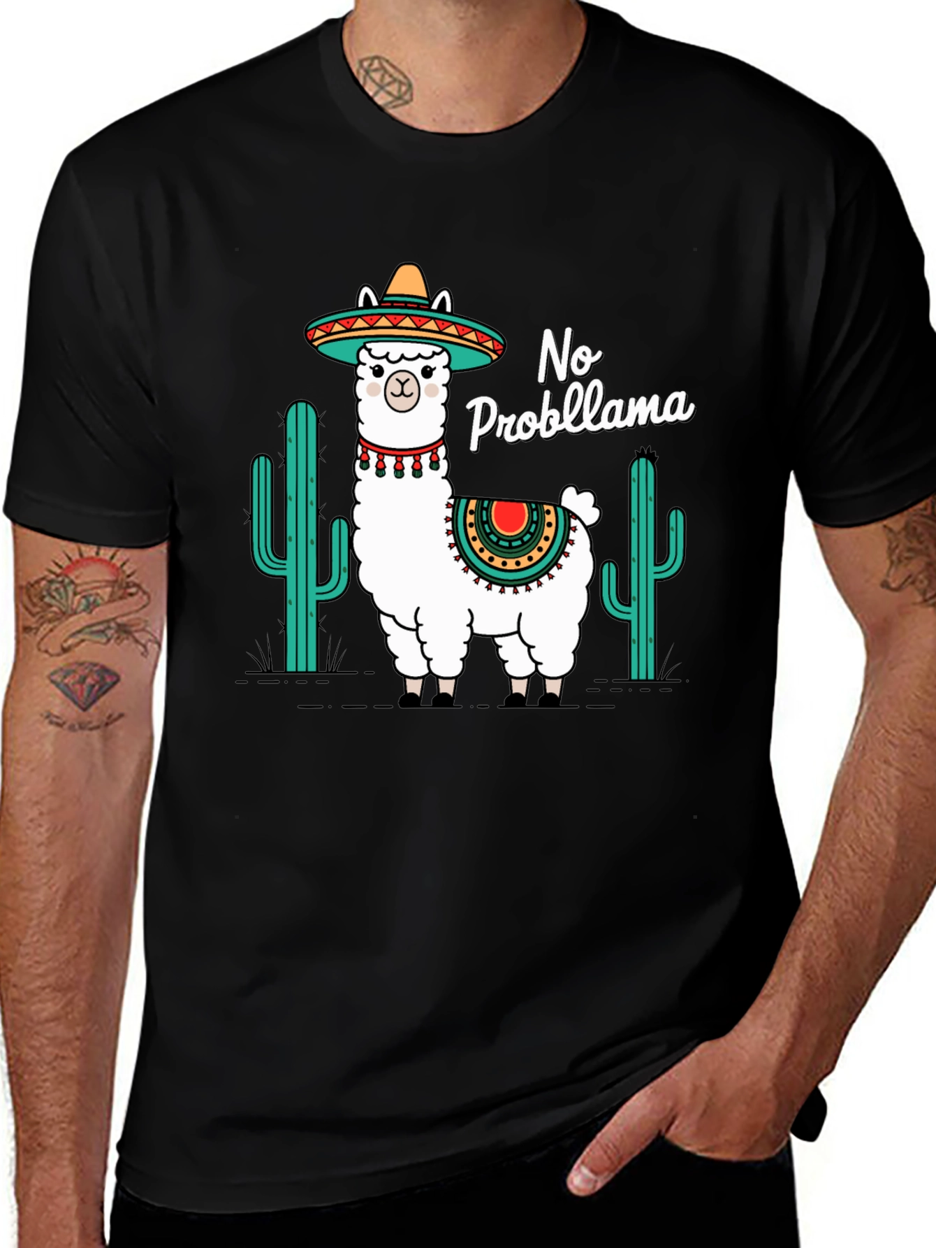 Variant 11 of No Probllama T-Shirt - Fun & Stylish Graphic Tee