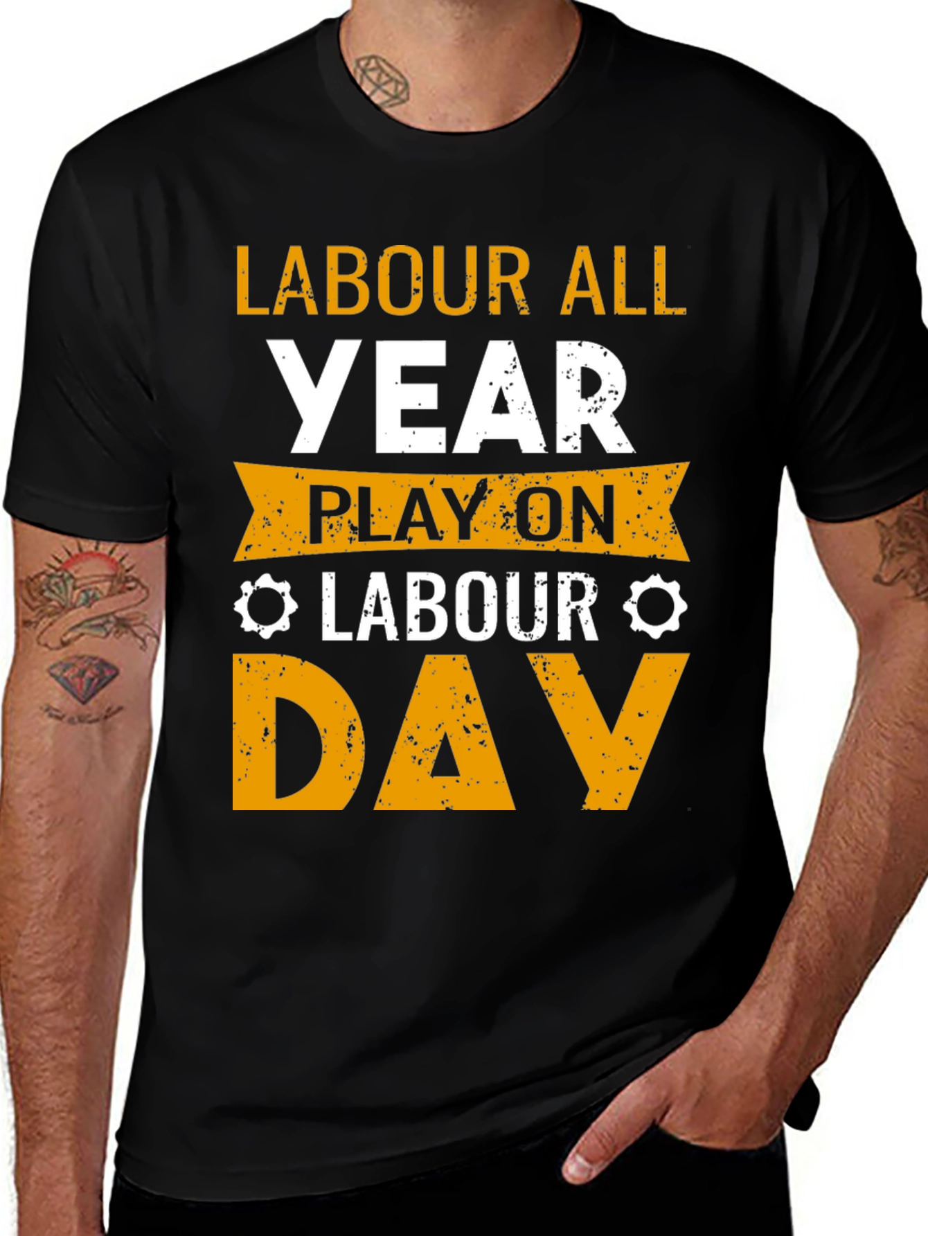 Variant 28 of Labor Day T-Shirt - All Year Labor, Play on Labor Day