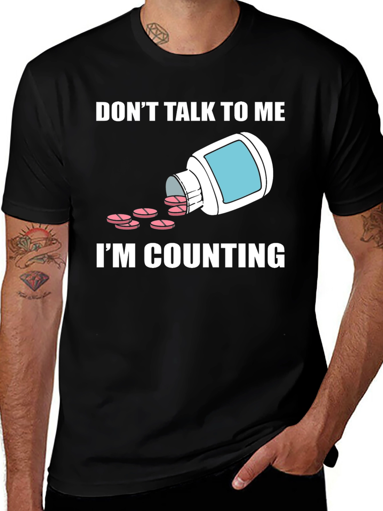 Variant 7 of Don't Talk To Me I'm Counting T-Shirt