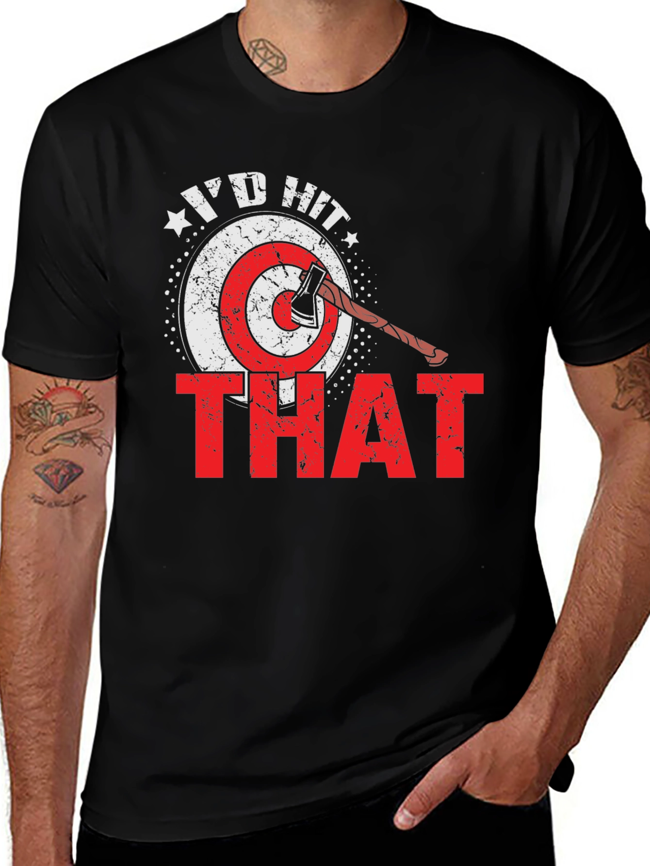 Variant 2 of I'd Hit That Axe Throwing T-Shirt