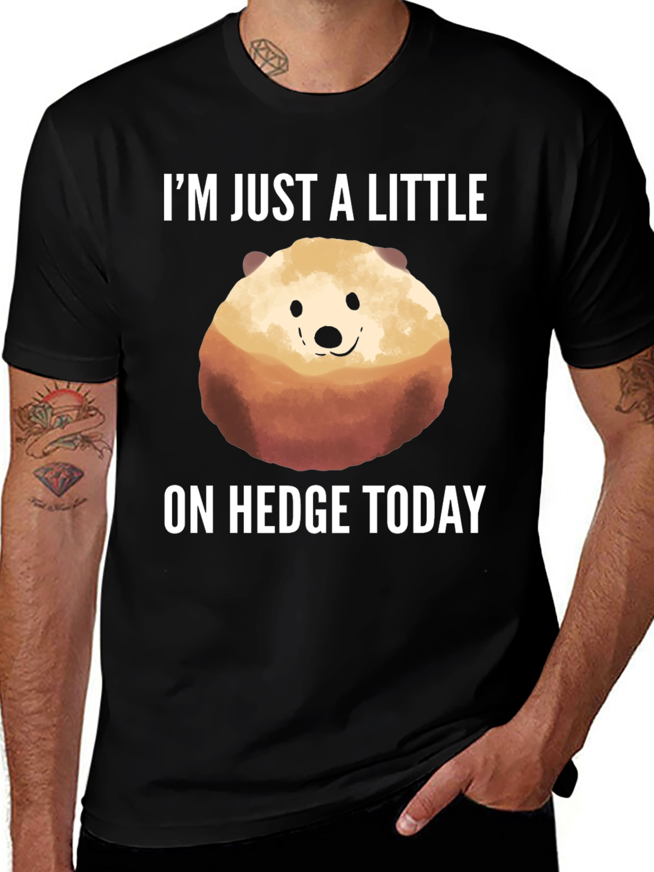 Variant 7 of Funny Hedgehog T-Shirt - I'm Just a Little On Hedge Today