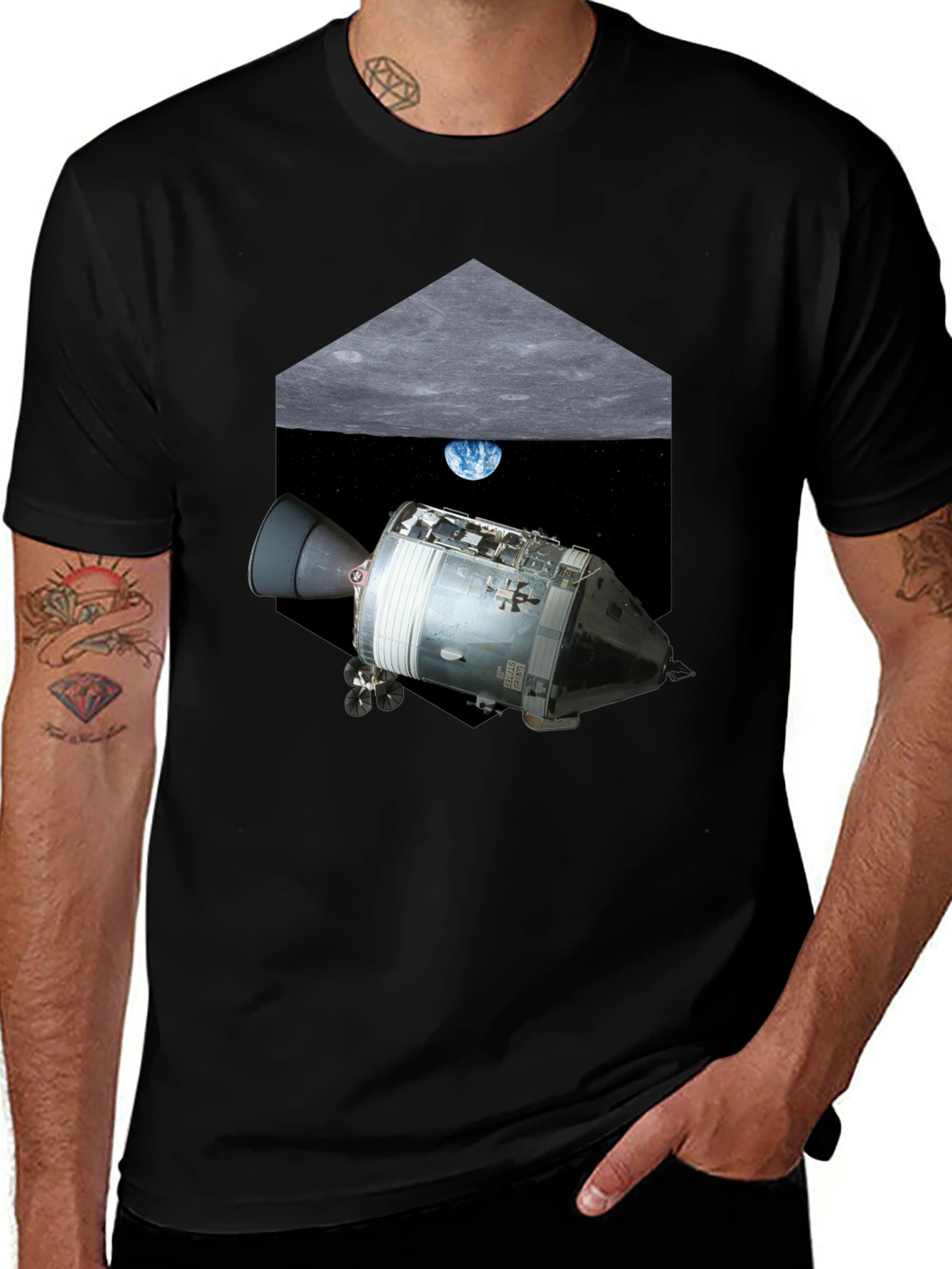 Variant 30 of Spacecraft Graphic T-Shirt
