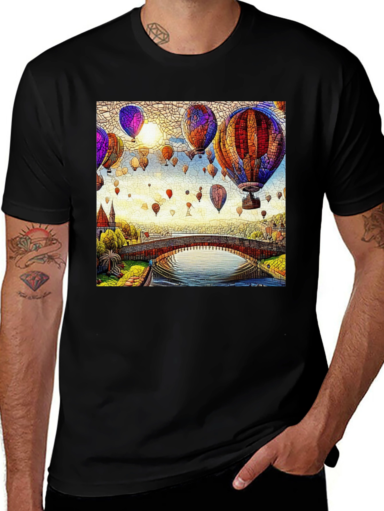 Air Balloon Bridge T-Shirt