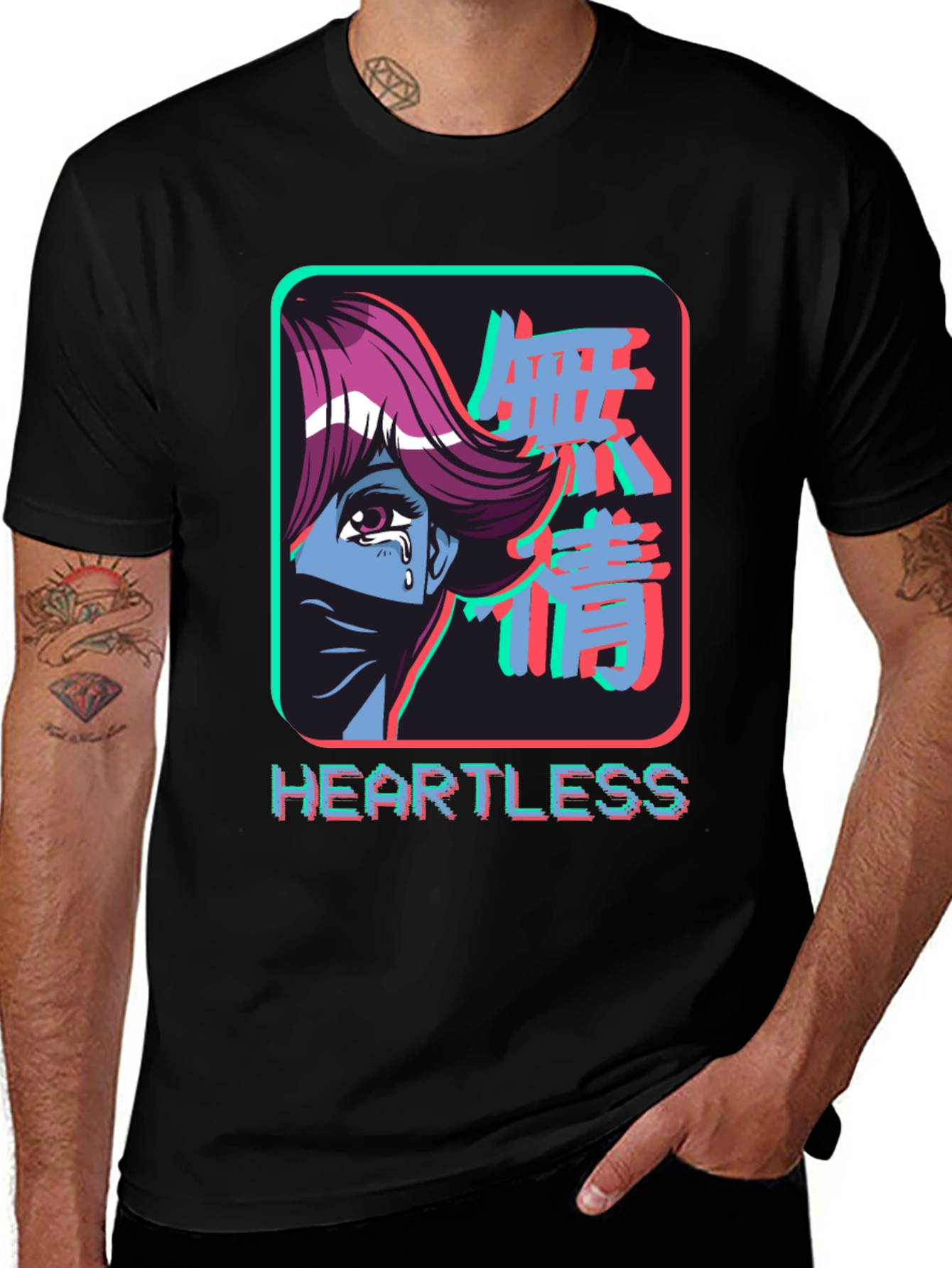 Heartless Anime Graphic T-Shirt
