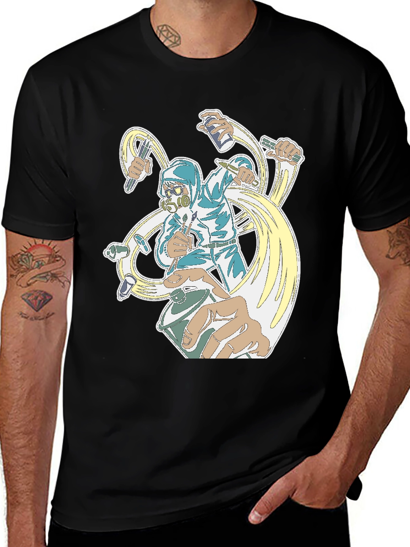 Variant 15 of Graffiti Artist Black T-Shirt