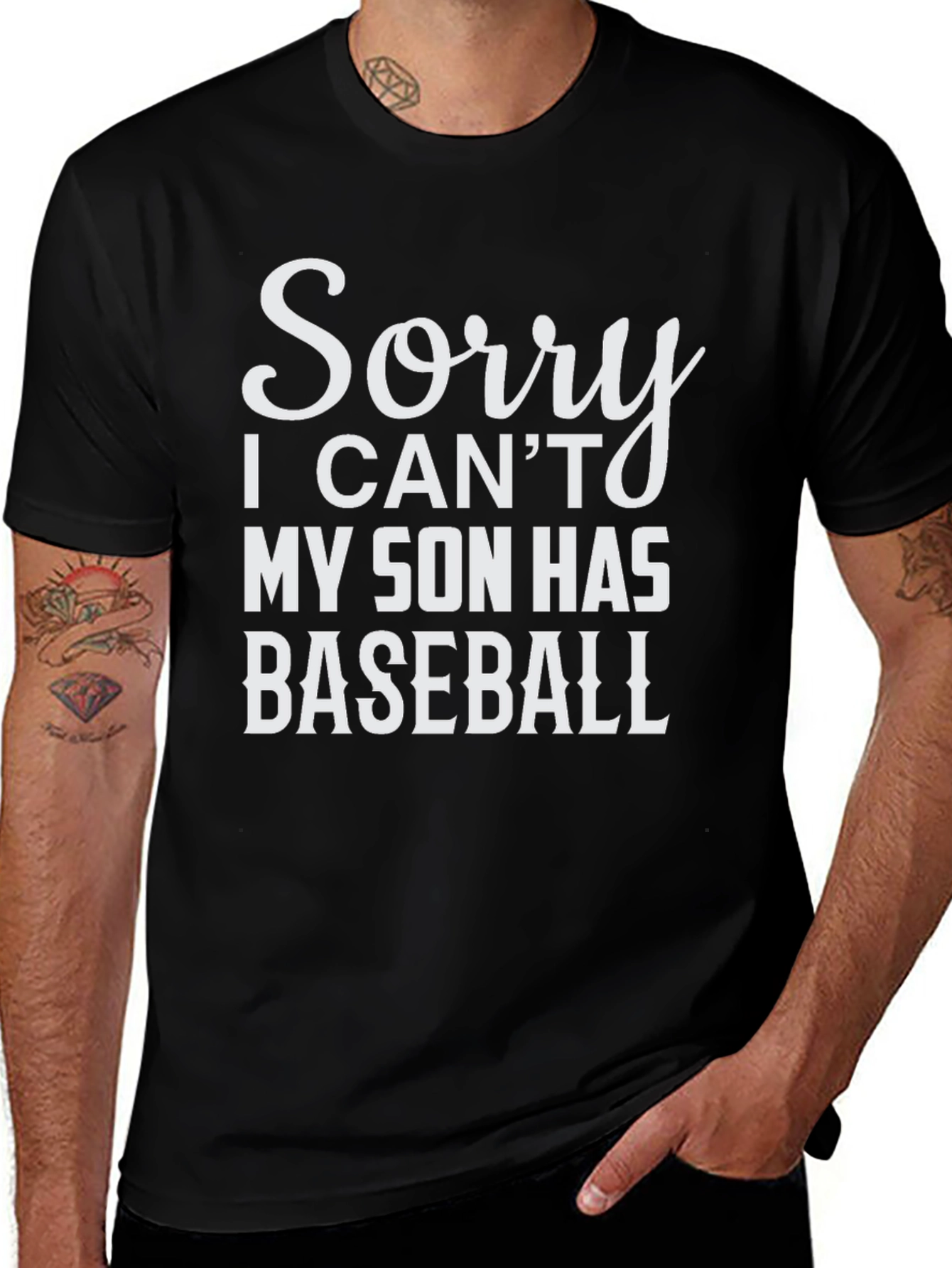 Variant 4 of Funny Baseball Dad T-Shirt - Son's Baseball Game Tee