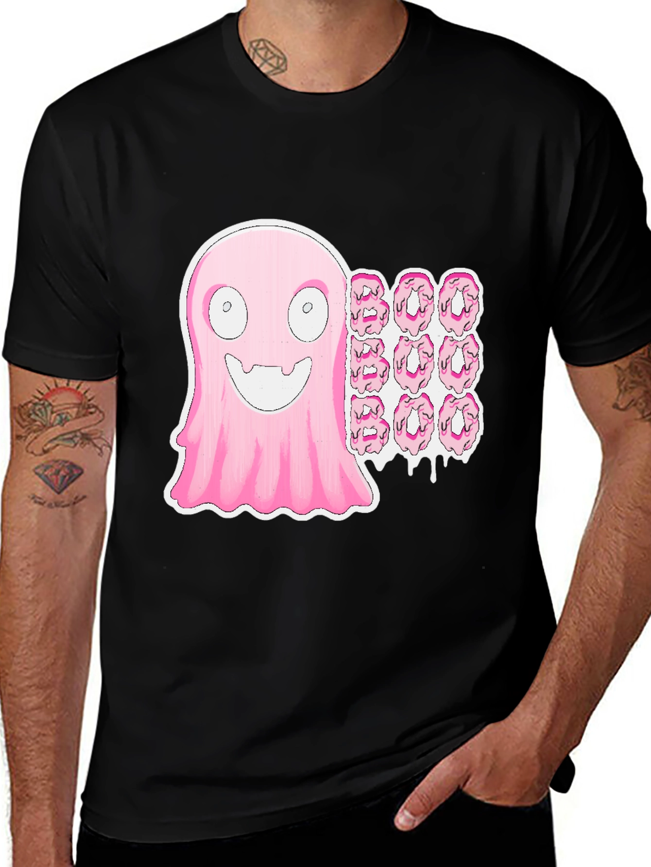 Variant 15 of Boo Donuts Black T-Shirt