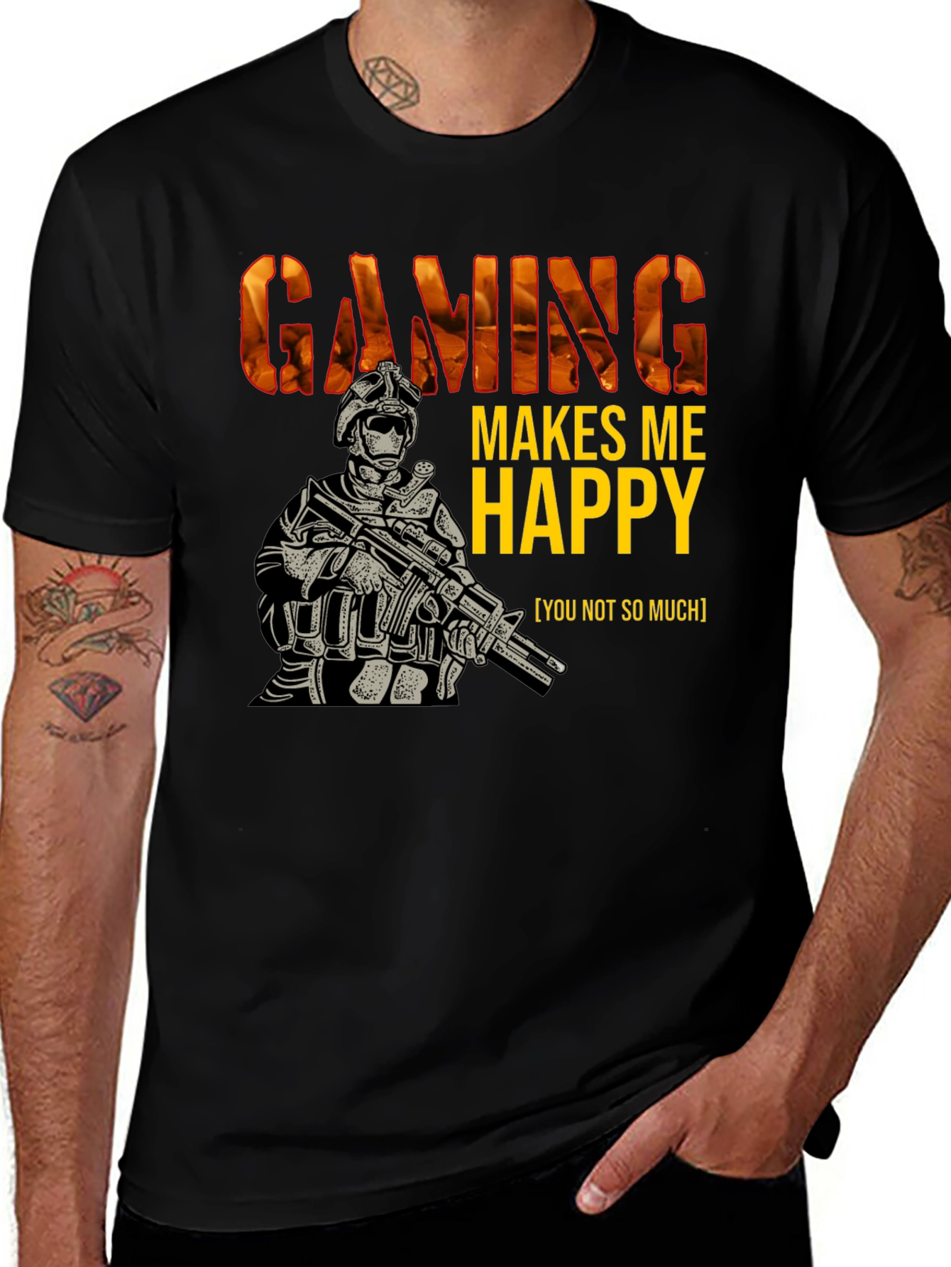 Gaming Makes Me Happy T-Shirt - Gamer Tee