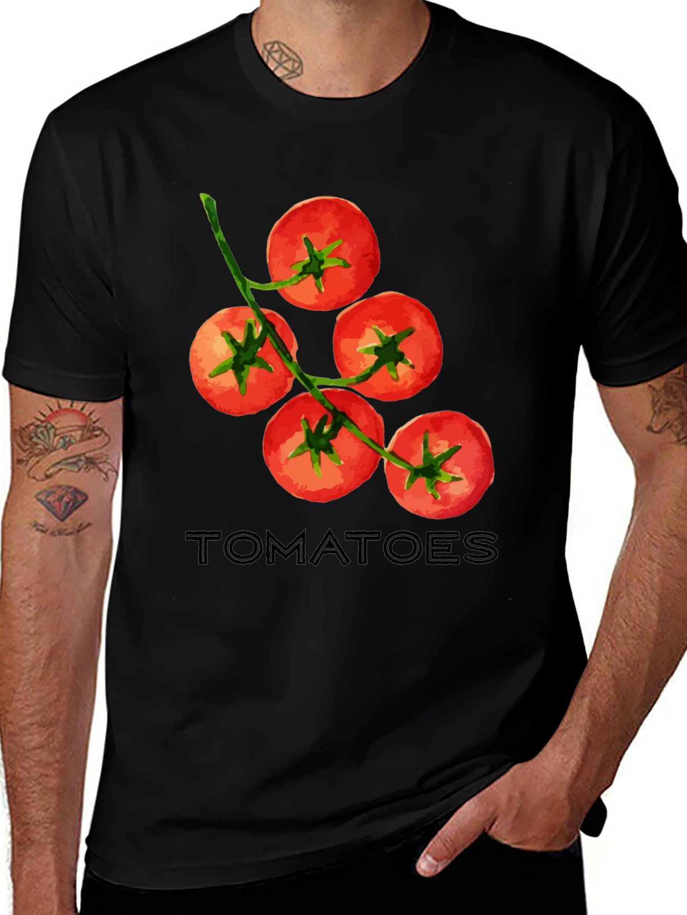 Variant 23 of Tomato Graphic T-Shirt - Fresh Produce Design