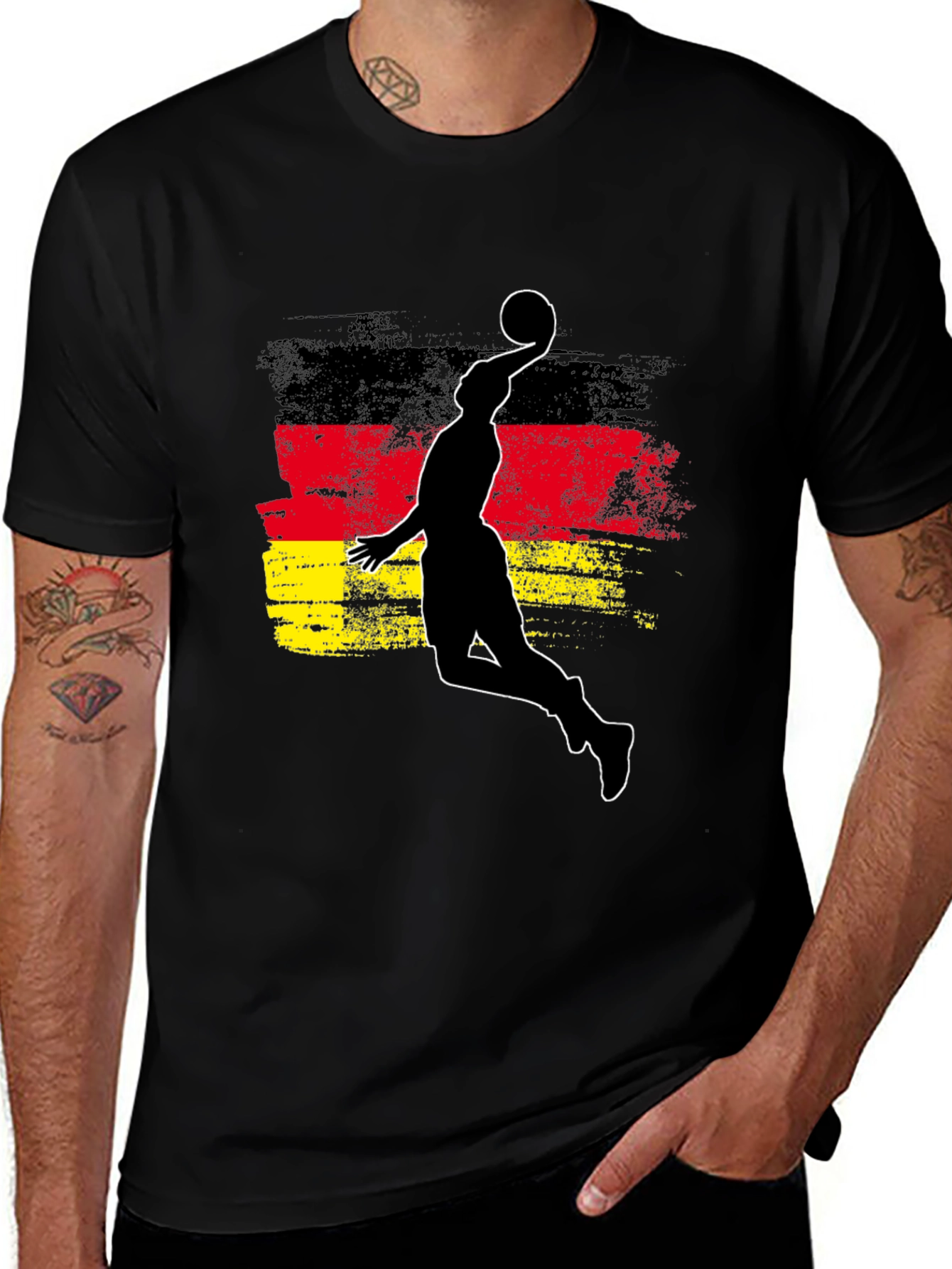 Variant 13 of Germany Basketball T-Shirt - Slam Dunk Style!