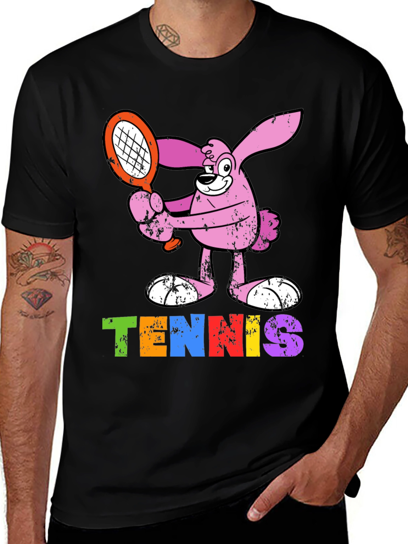 Variant 20 of Tennis Bunny T-Shirt - Fun Sports Tee