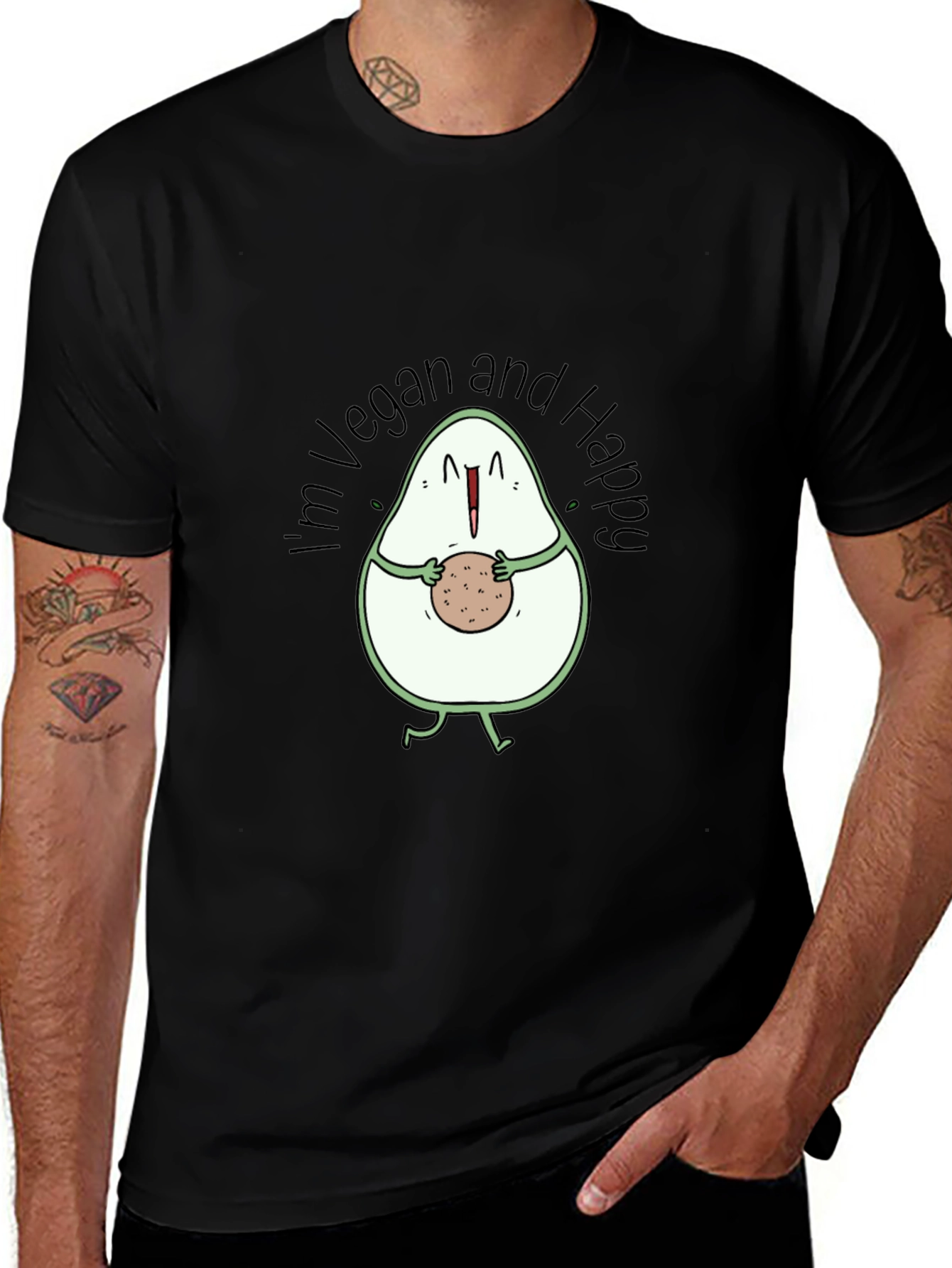 Variant 24 of Vegan Avocado Graphic T-Shirt