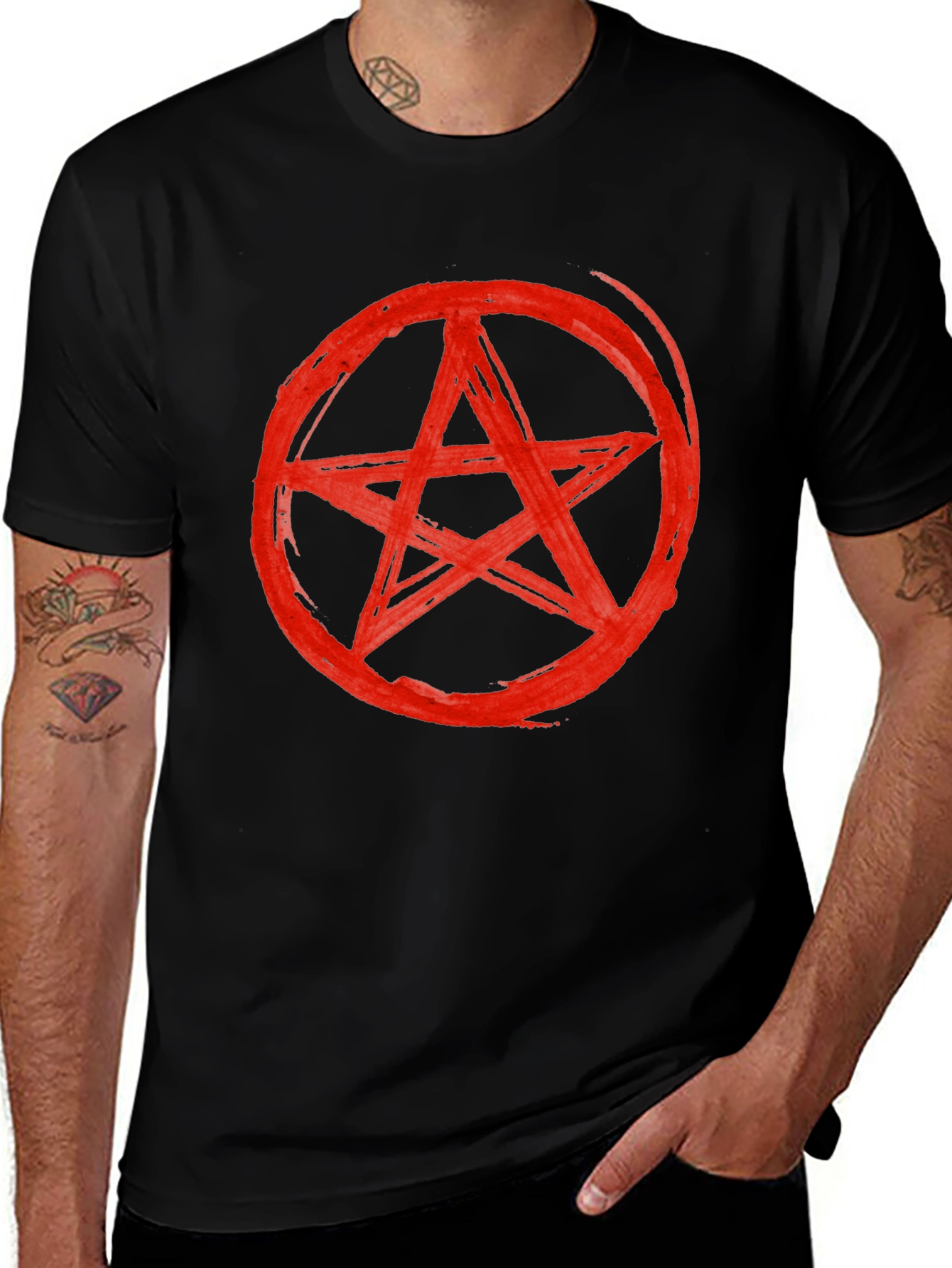 Variant 3 of Red Pentagram T-Shirt