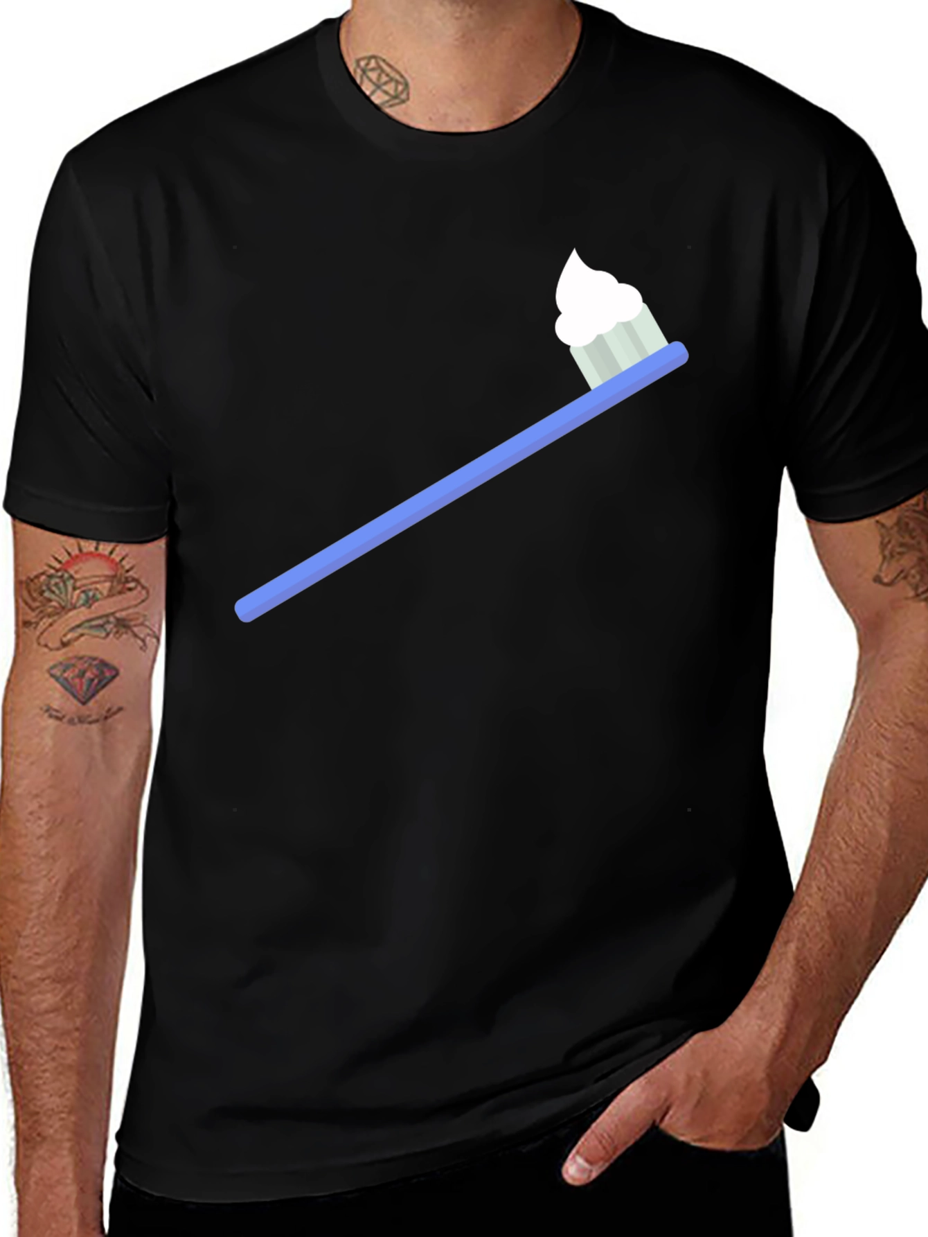 Toothbrush T-Shirt - Quirky Dental Hygiene Tee