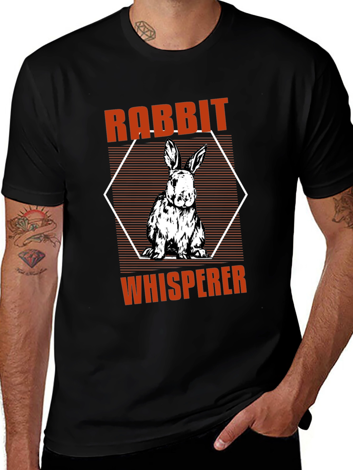 Variant 10 of Rabbit Whisperer Graphic T-Shirt - Animal Lover Tee