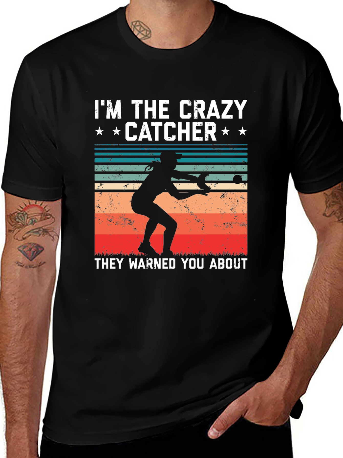 Variant 6 of Crazy Catcher Graphic T-Shirt