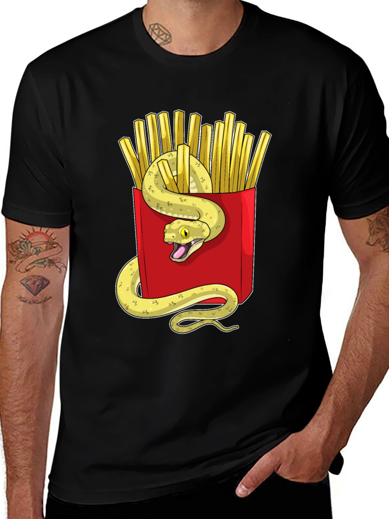 Variant 10 of Snake in Fries T-Shirt