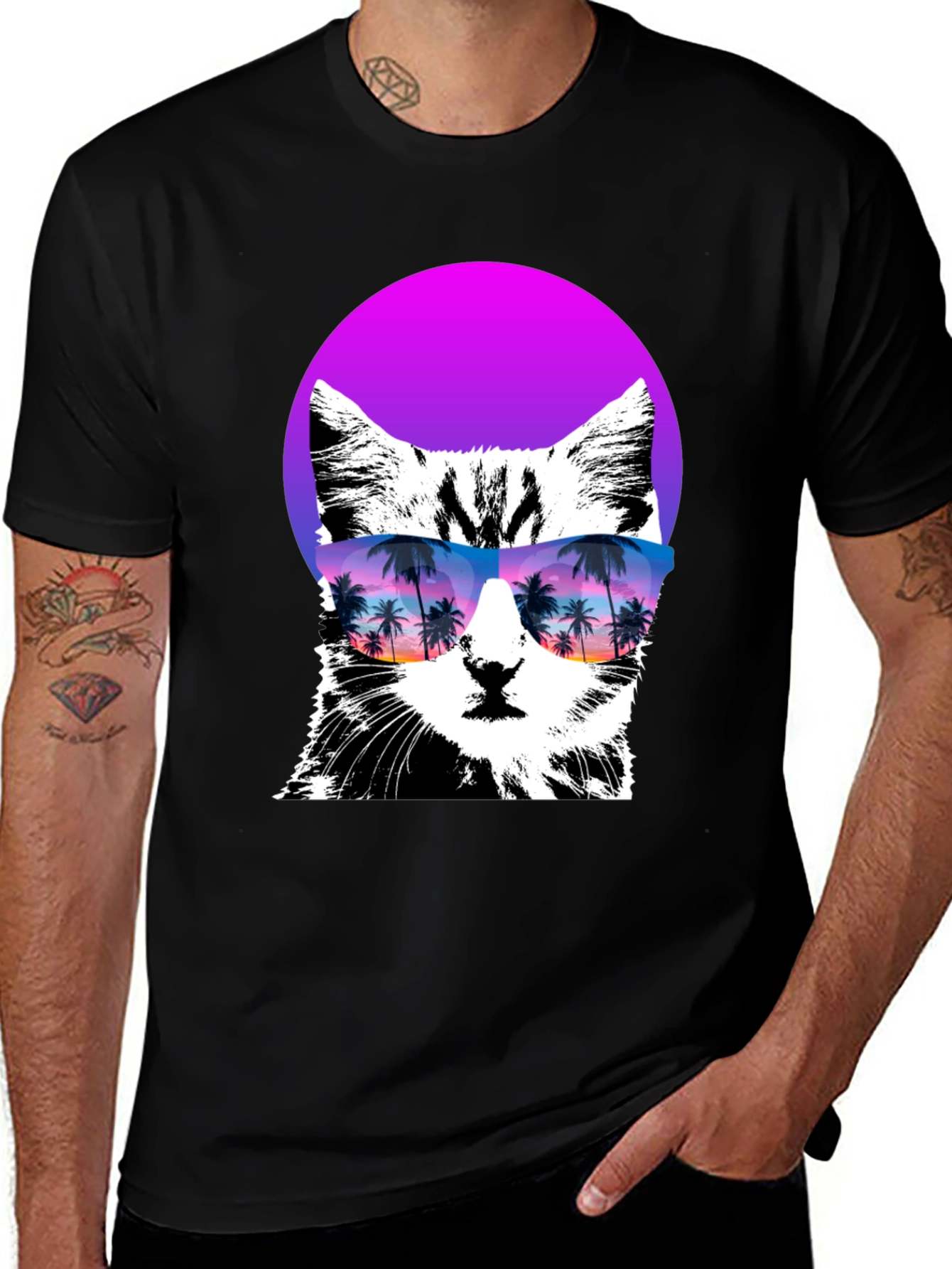 Variant 11 of Cool Cat T-Shirt with Sunglasses