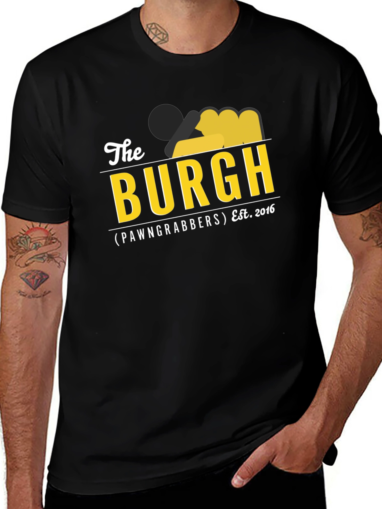 Variant 3 of The Burgh Pawngrabbers Est. 2016 T-Shirt
