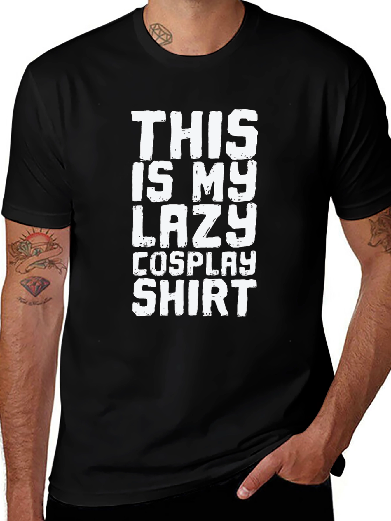 Variant 28 of Lazy Cosplay Shirt Funny Graphic Tee