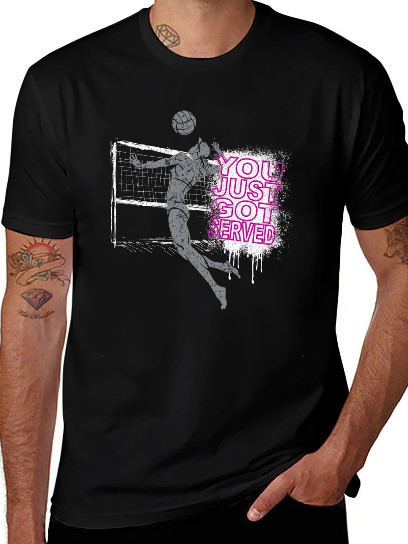 Volleyball Serve T-Shirt - You Just Got Served!