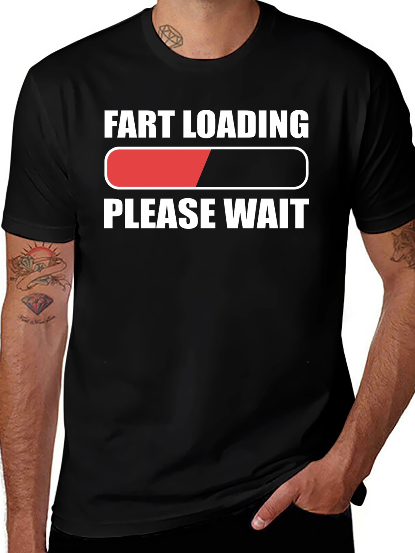 Variant 13 of Fart Loading Funny T-Shirt - Please Wait 