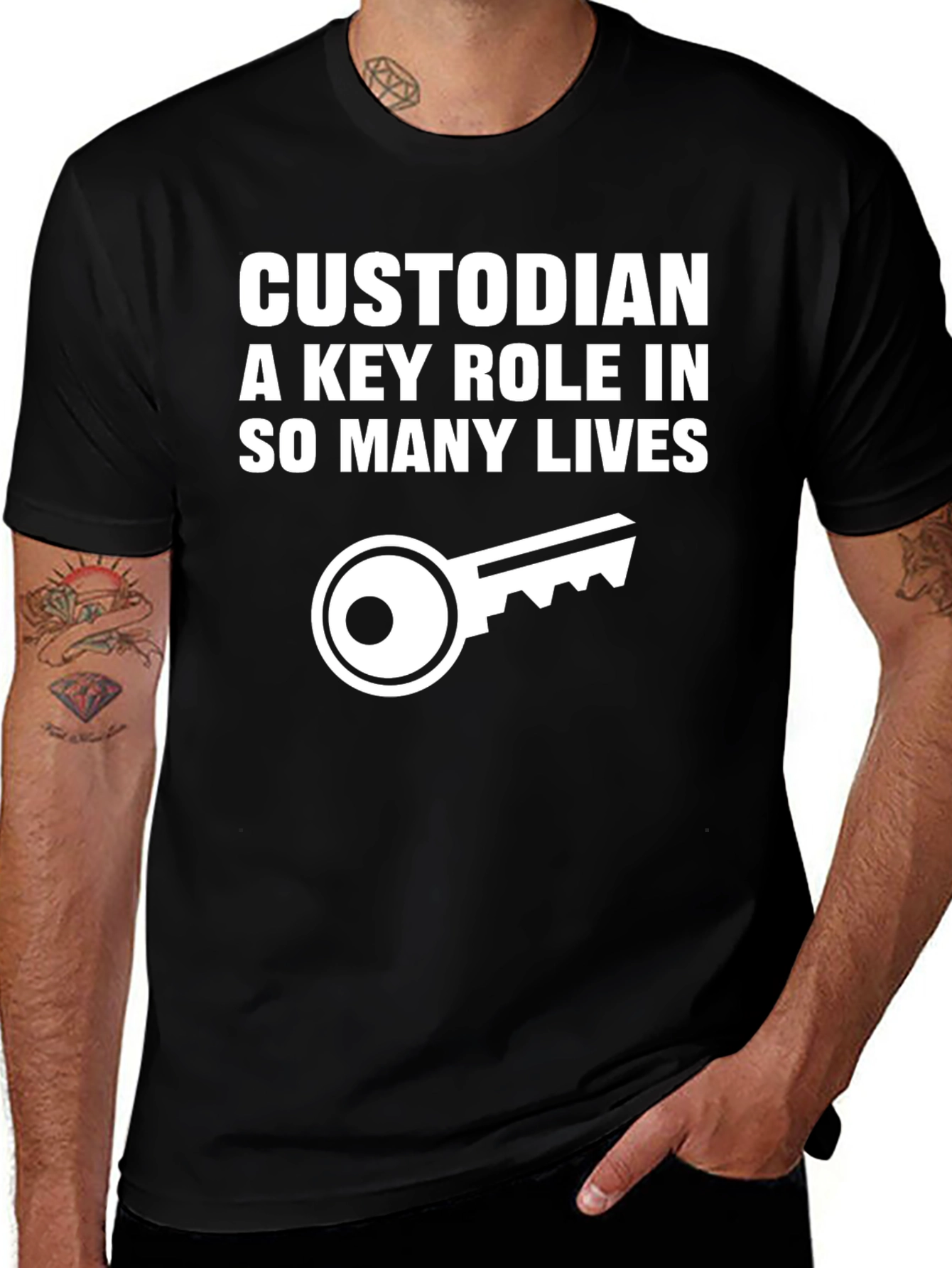 Variant 9 of Custodian T-Shirt - A Key Role