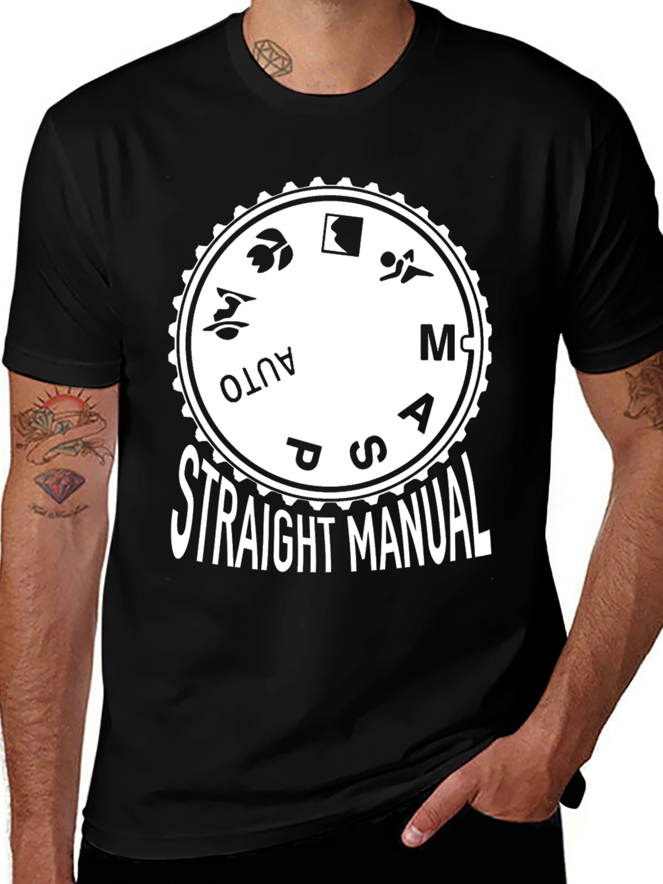 Variant 23 of Straight Manual Camera Mode T-Shirt