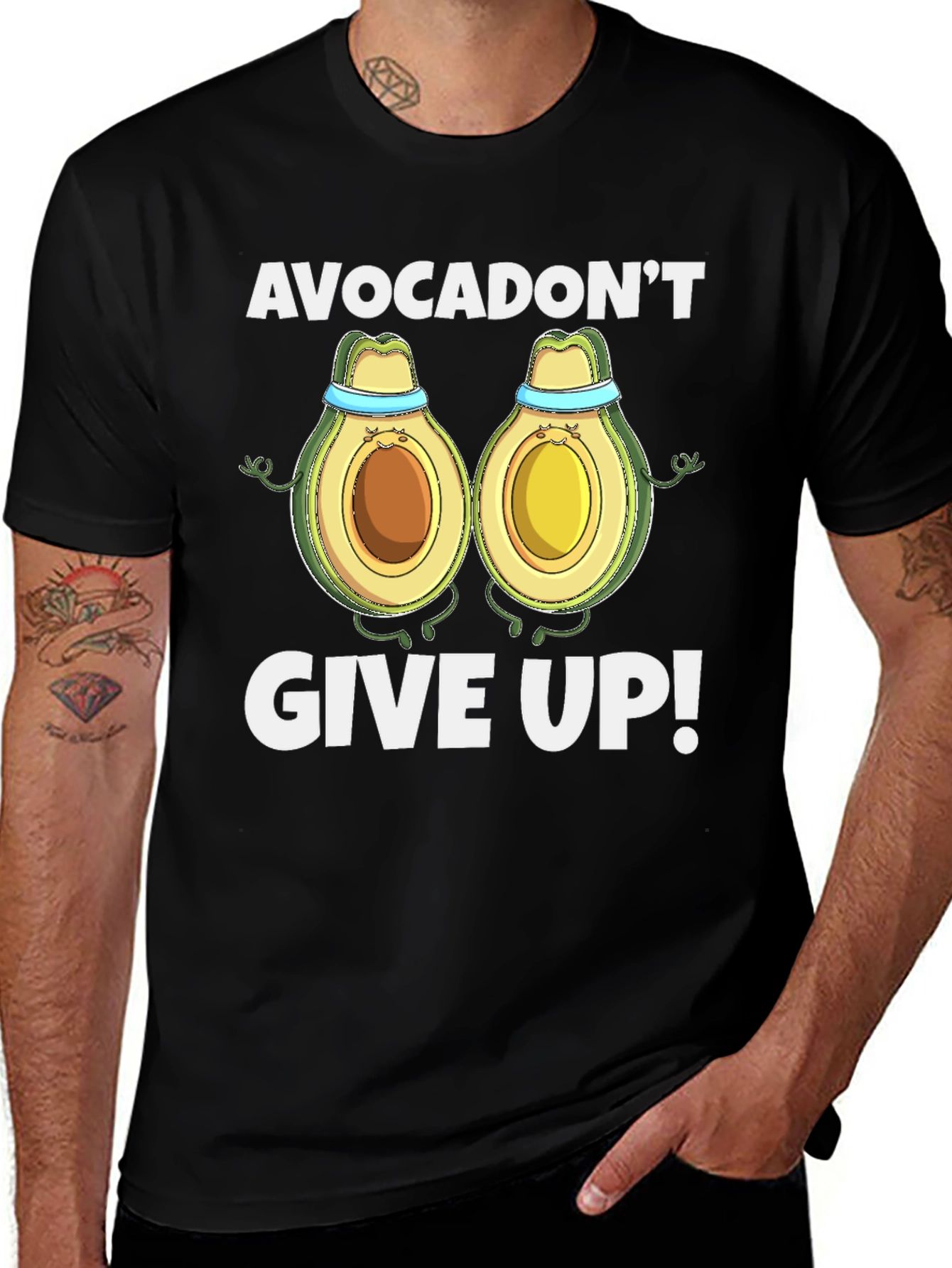 Variant 2 of Avocadon't Give Up! Graphic Tee