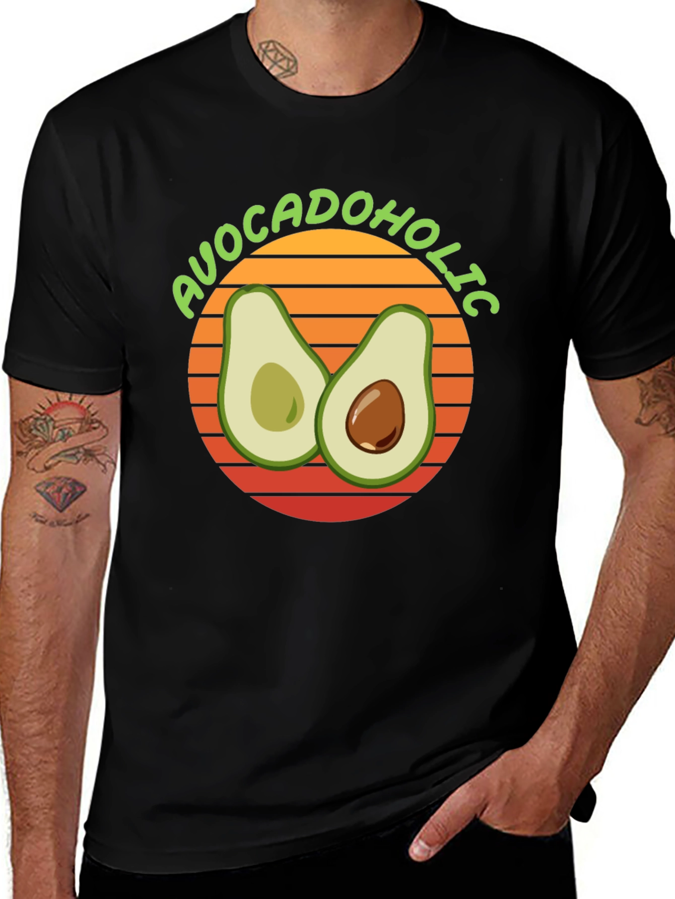 Variant 30 of Avocadololic Graphic Tee - Avocado Lover Shirt