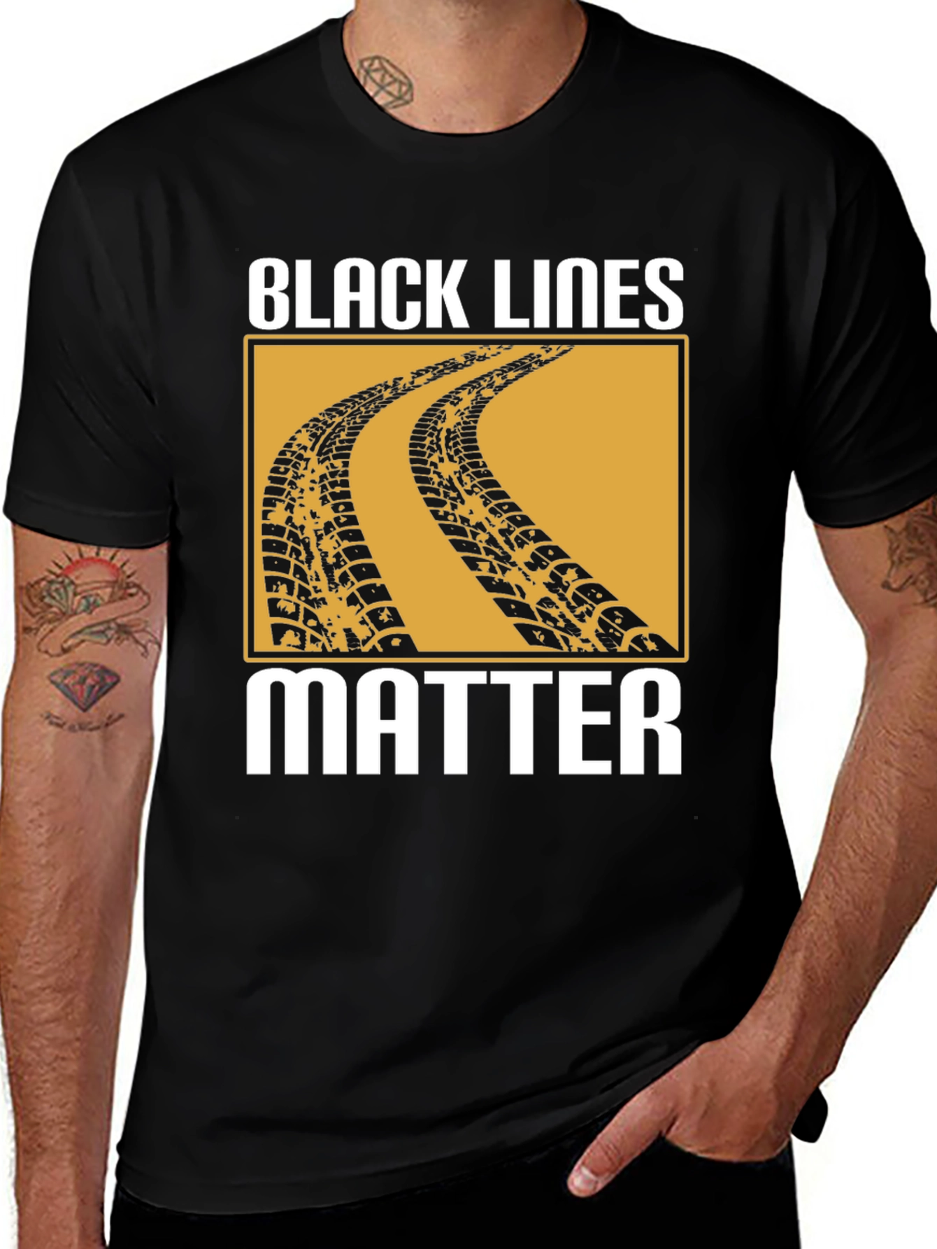 Black Lines Matter T-Shirt
