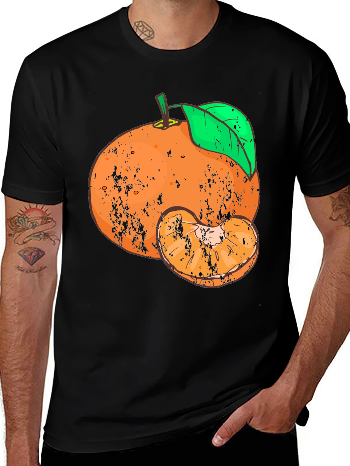 Variant 26 of Distressed Tangerine Graphic Tee