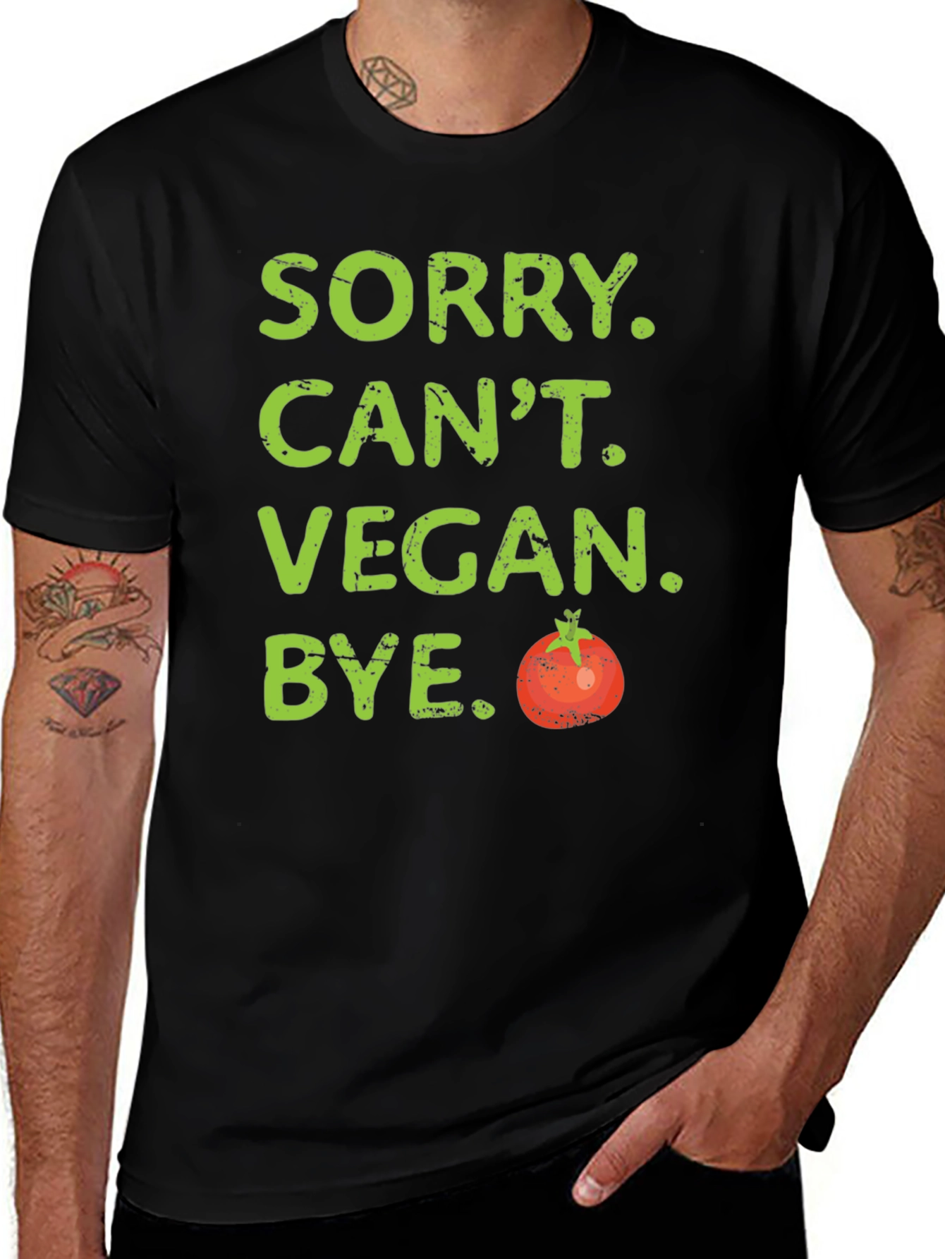 Variant 4 of Sorry Can't Vegan Bye Graphic Tee