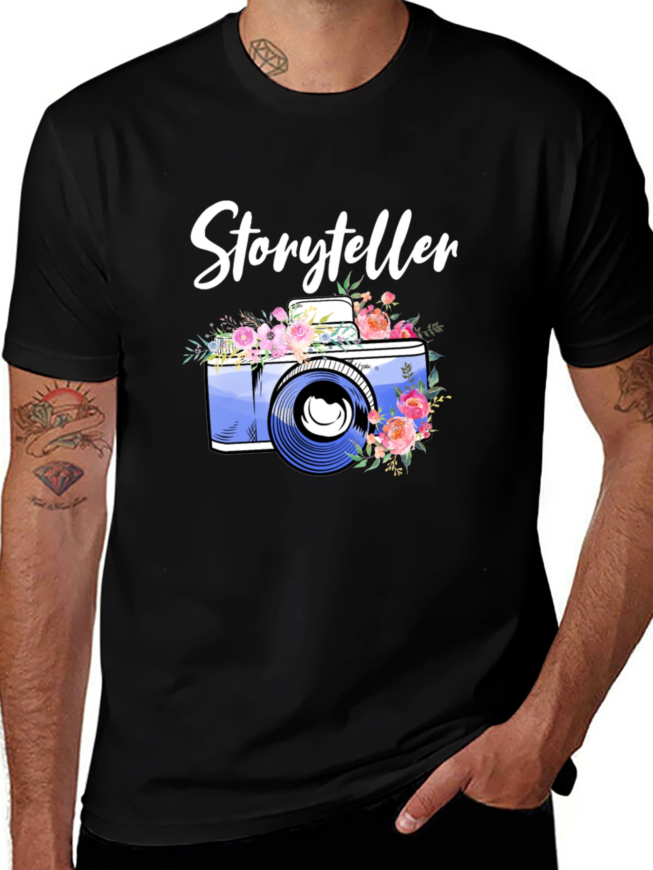 Variant 10 of Storyteller Camera Floral T-Shirt
