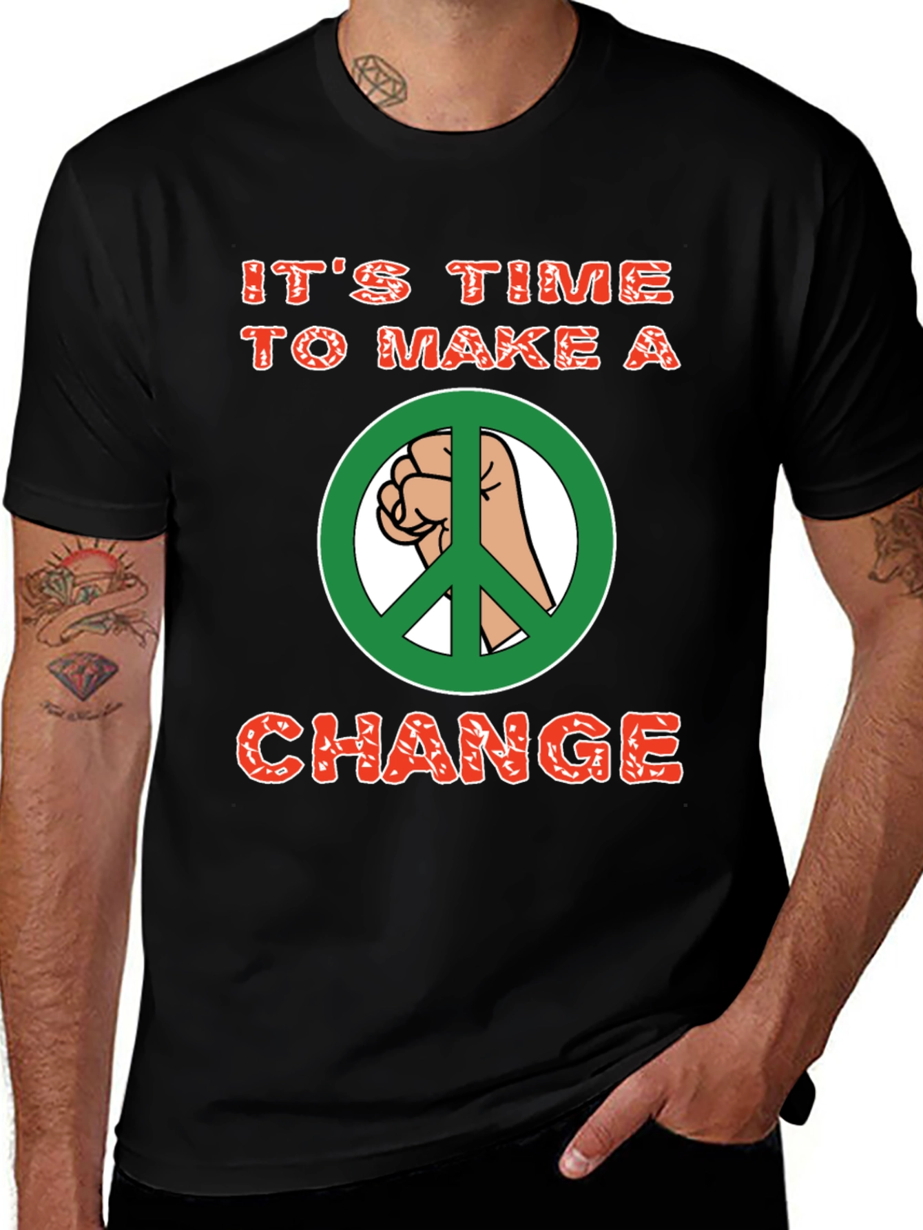 Variant 14 of It's Time To Make A Change Graphic T-Shirt