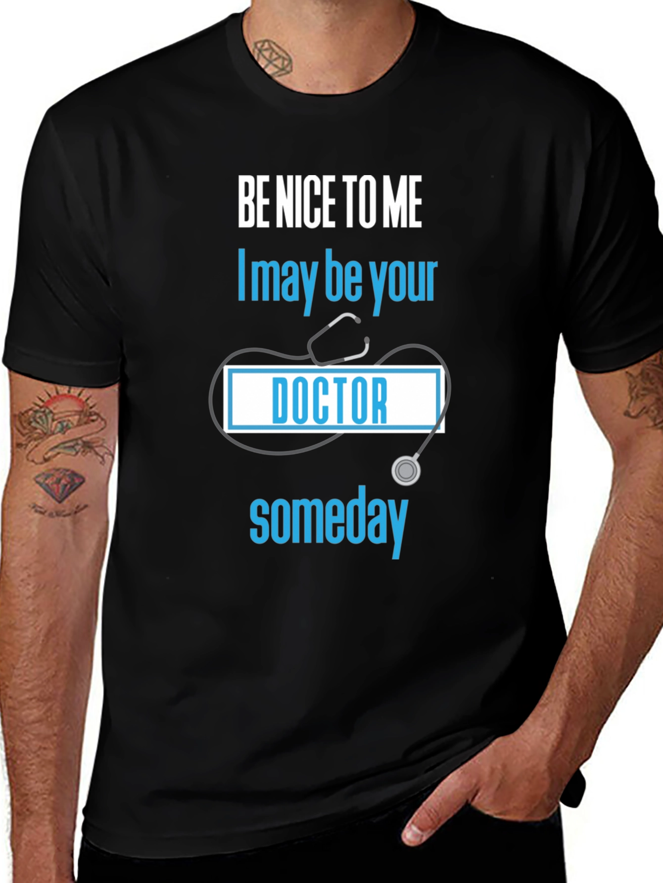 Variant 24 of Be Nice to Me Doctor T-Shirt