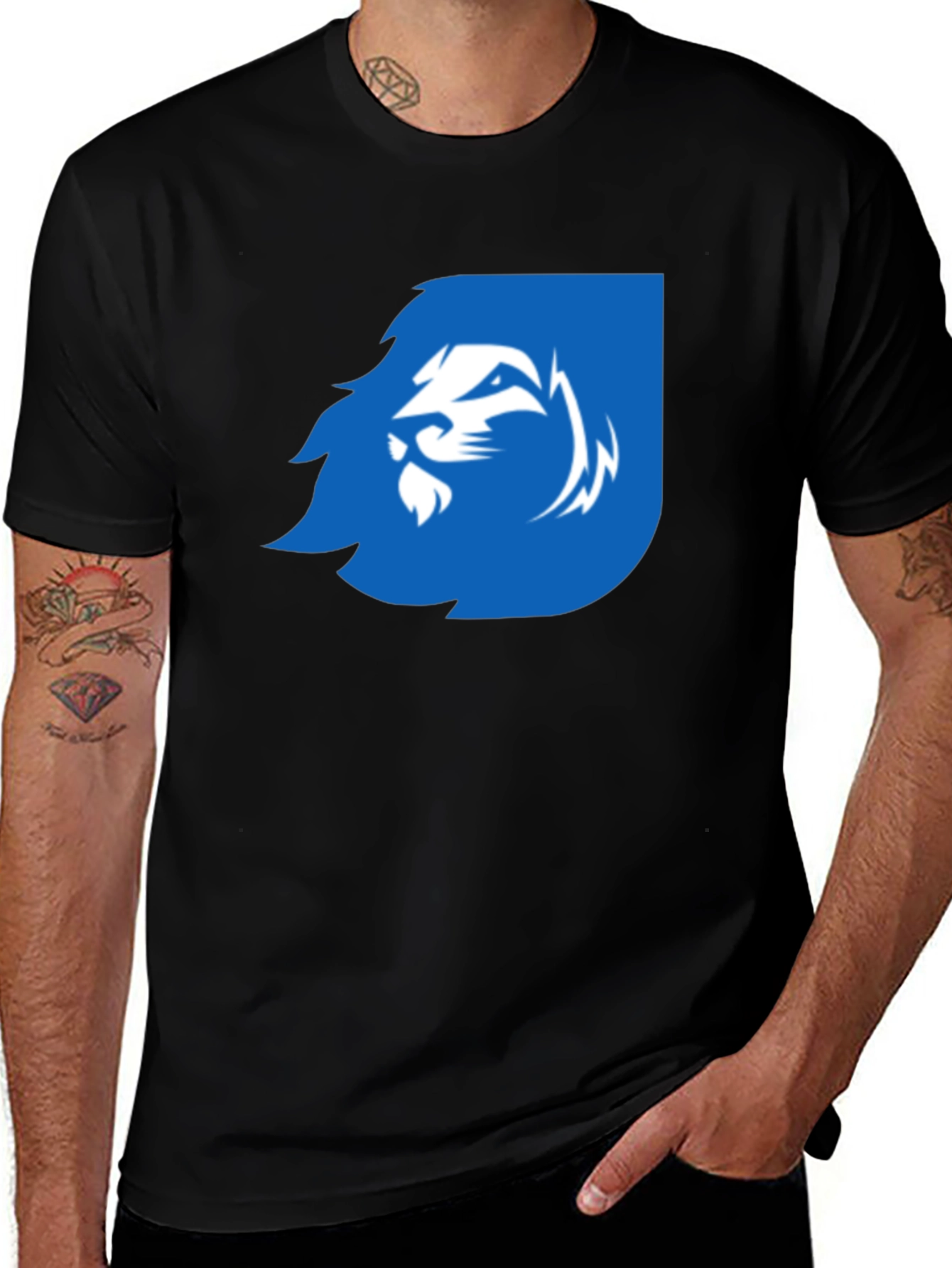 Variant 20 of Lion Emblem Black T-Shirt