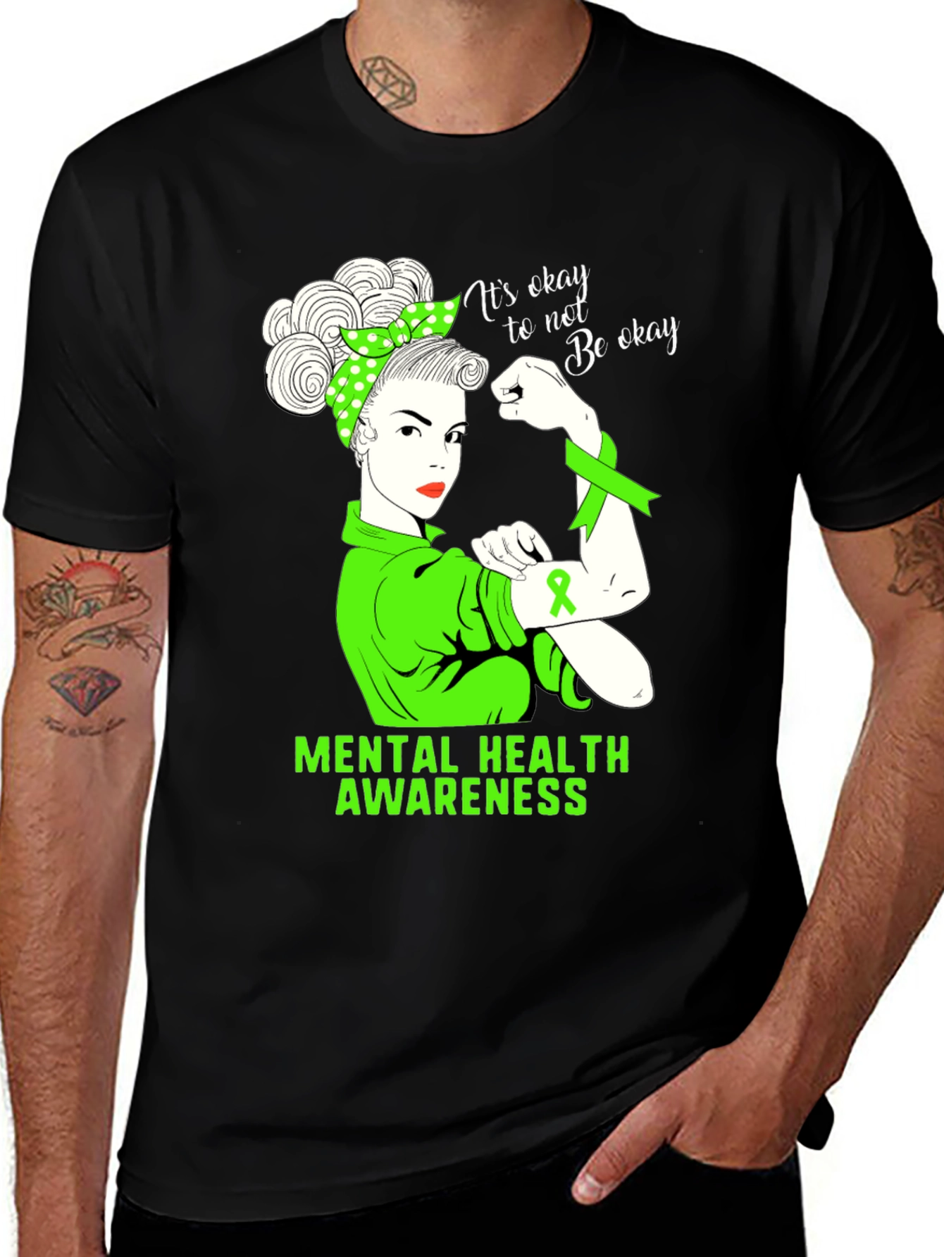 Variant 29 of Mental Health Awareness T-Shirt - It's Okay To Not Be Okay