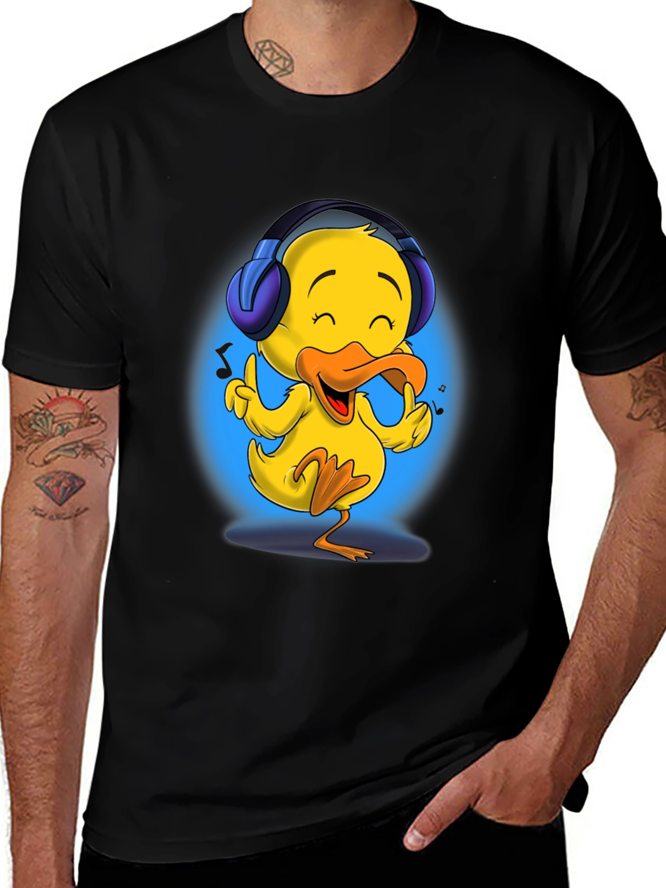 Variant 7 of Cool Duck T-Shirt - Music Lover Edition