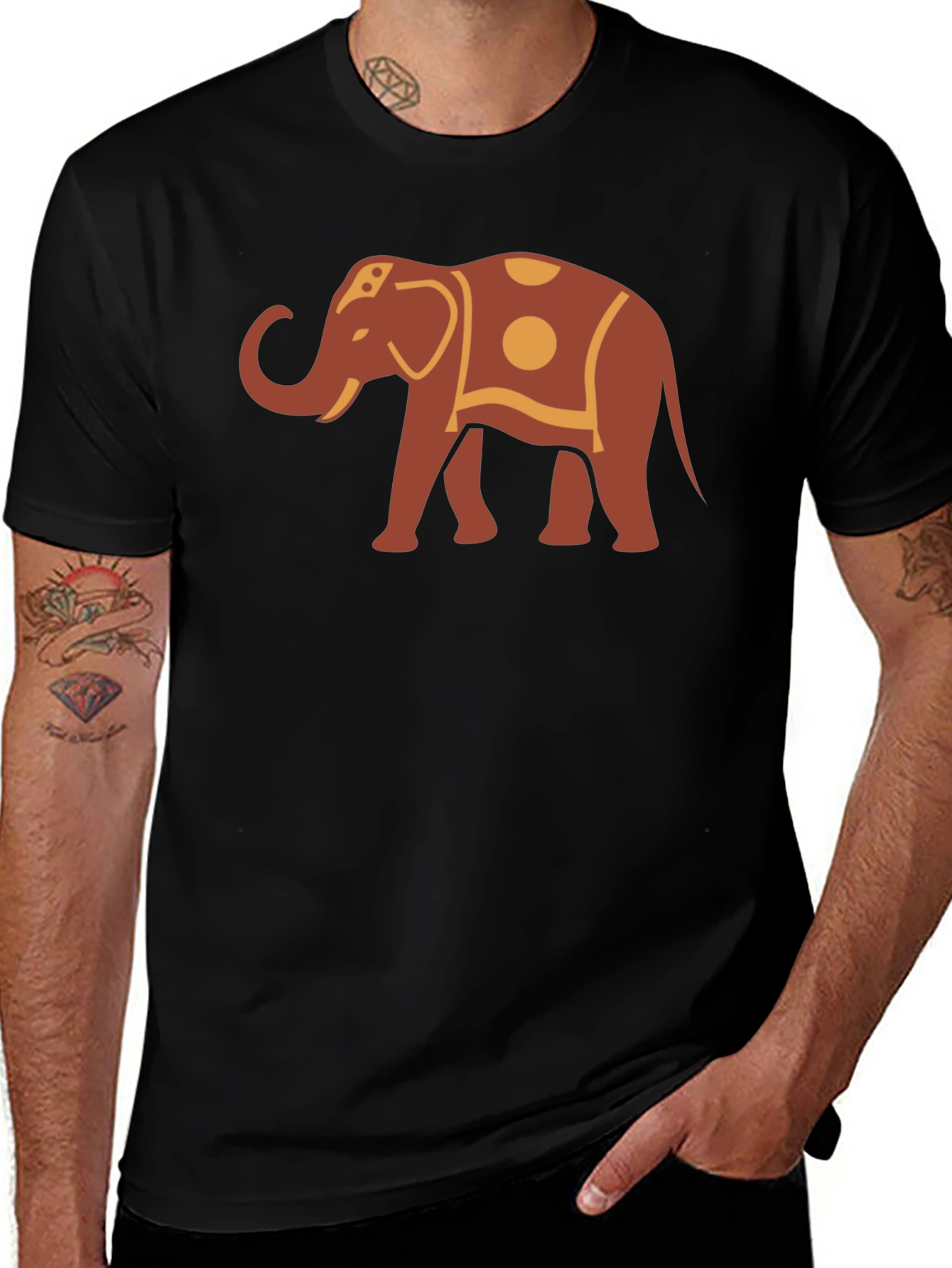 Variant 24 of Elephant Graphic Tee - Unique Style