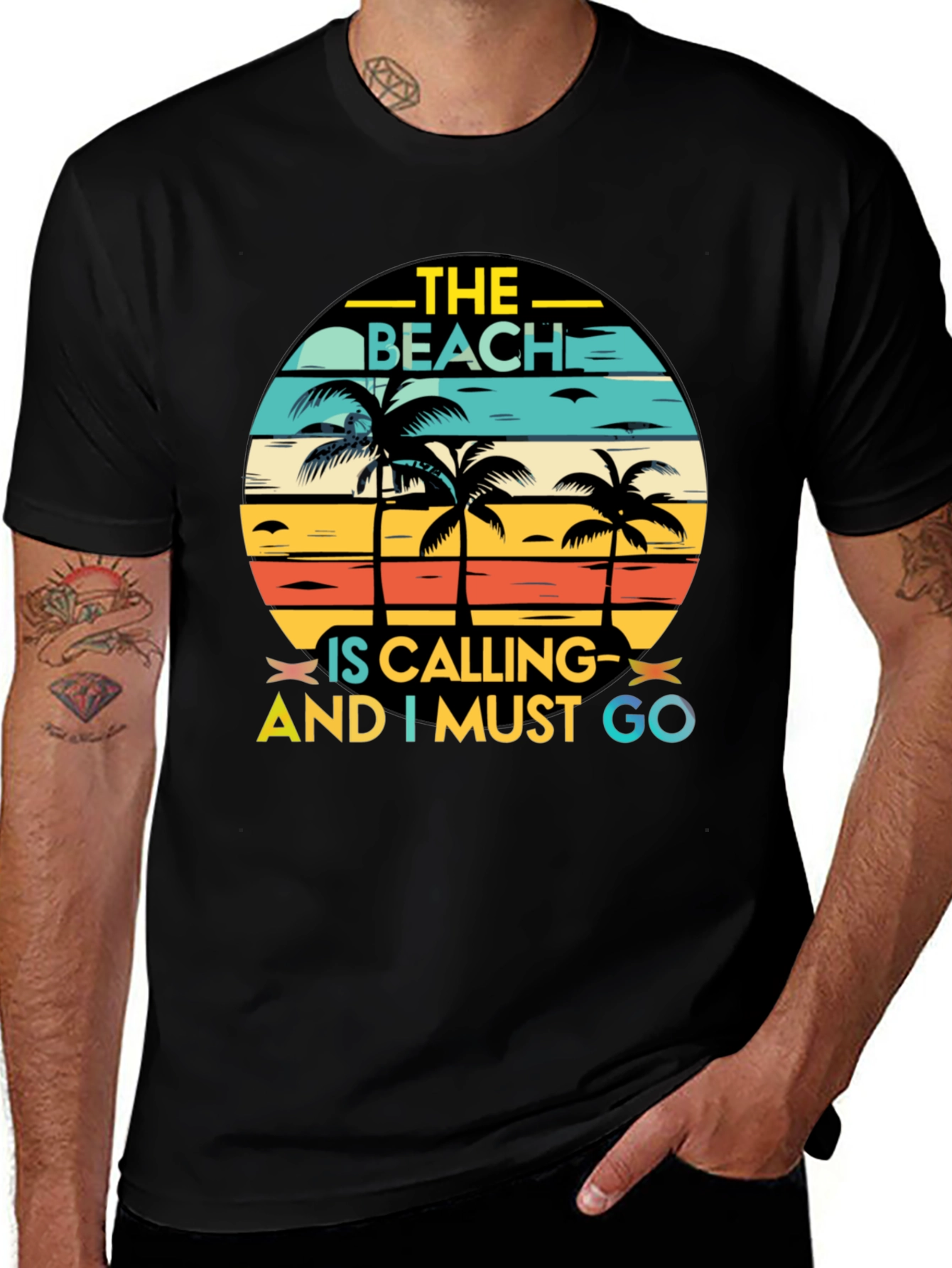 Variant 28 of The Beach Is Calling Graphic Tee - Summer Ready!