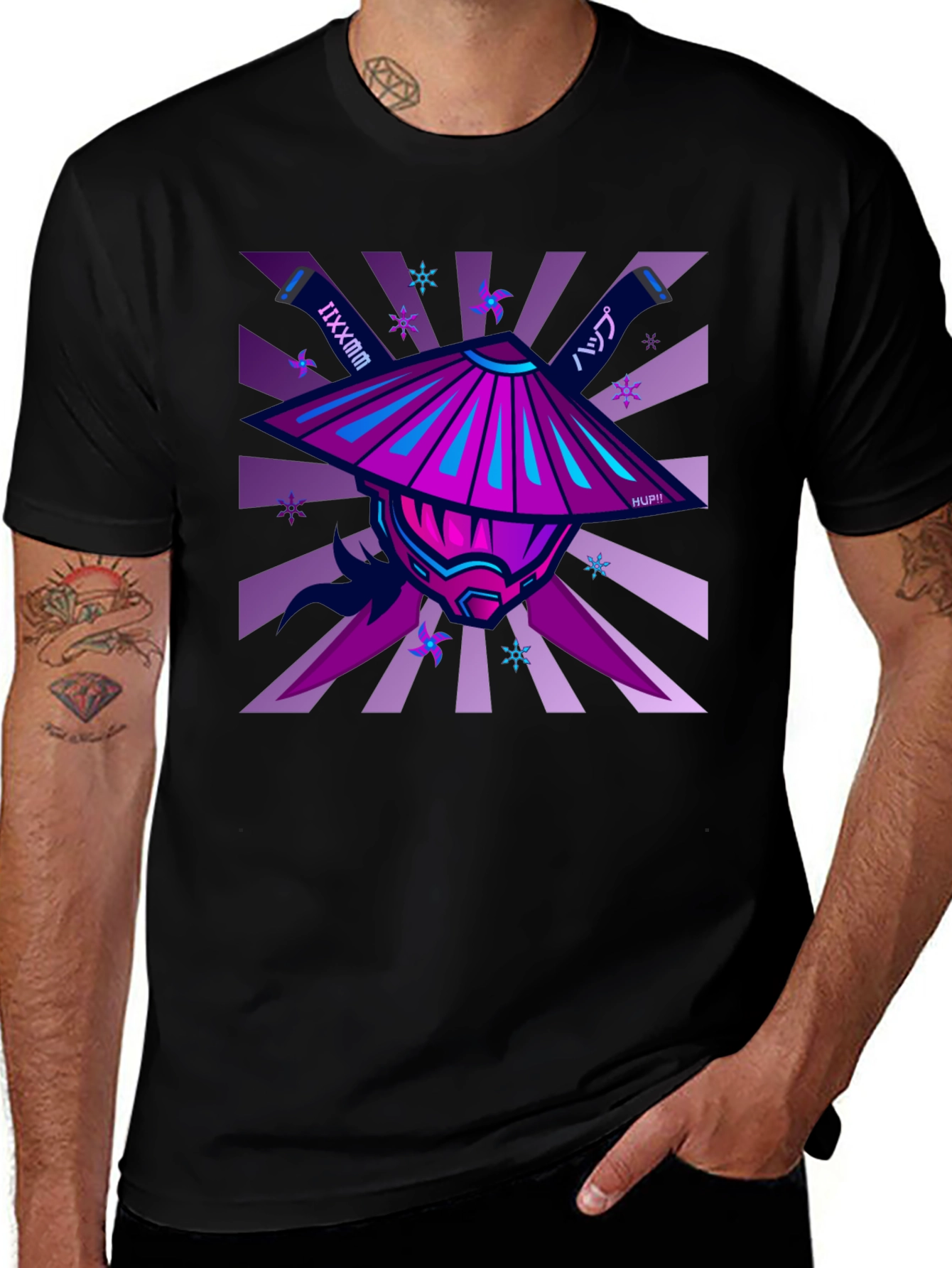 Variant 6 of Cyberpunk Samurai Graphic T-Shirt